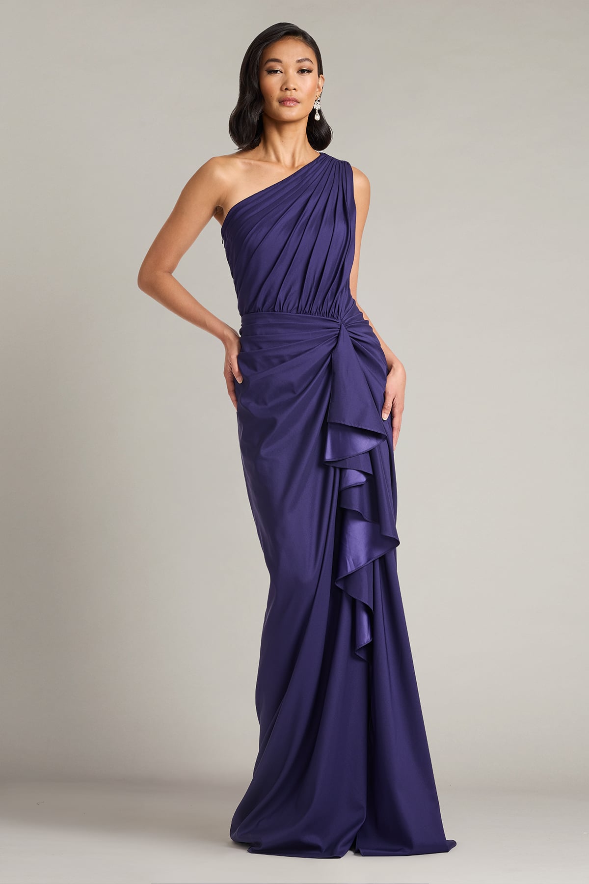 Lena Waterfall Drape Gown – Tadashi Shoji Official Online Boutique