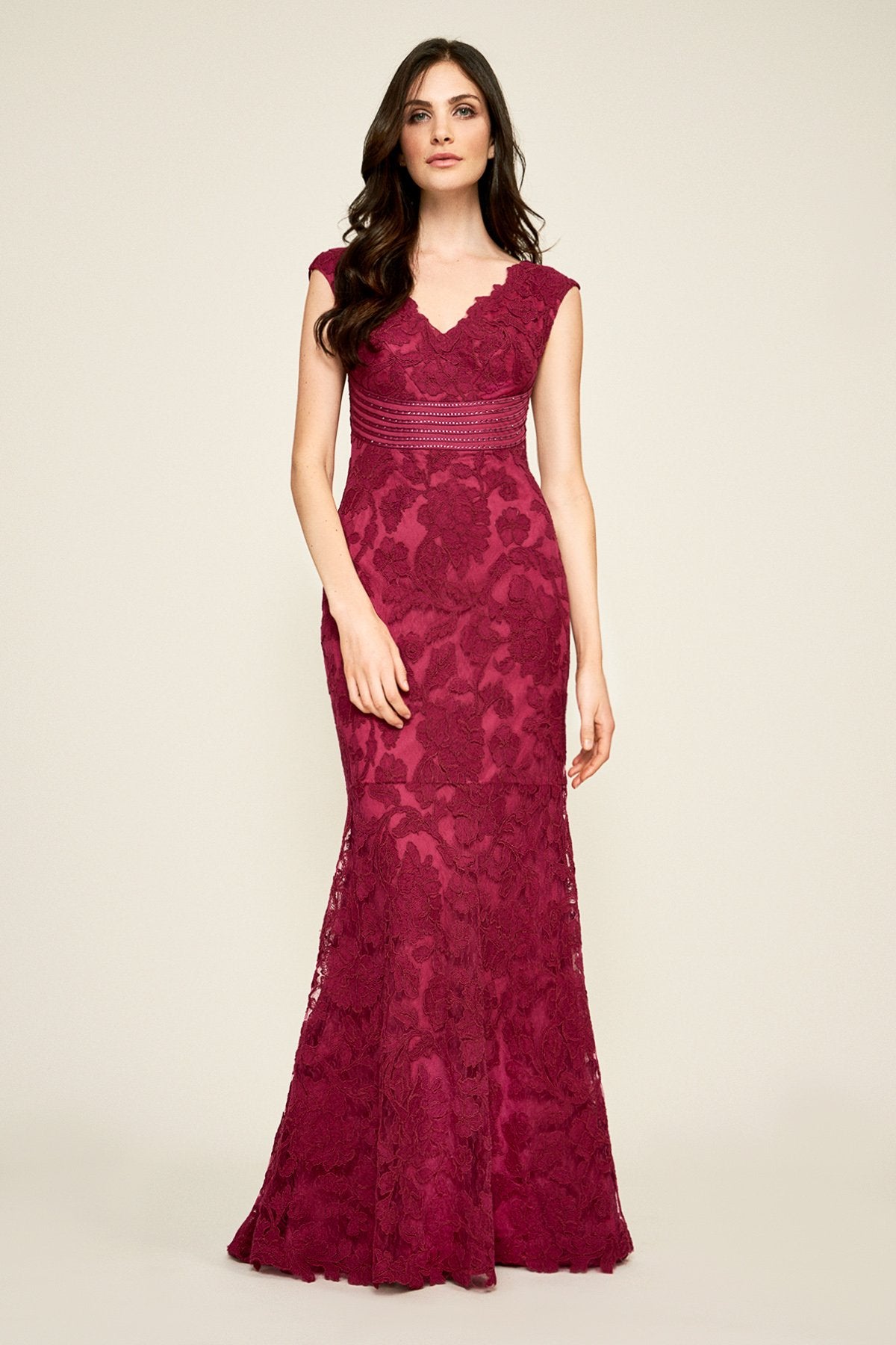 tadashi shoji burgundy dress Tie-Dye Printing Pink Dress – Cherryonce main image 1