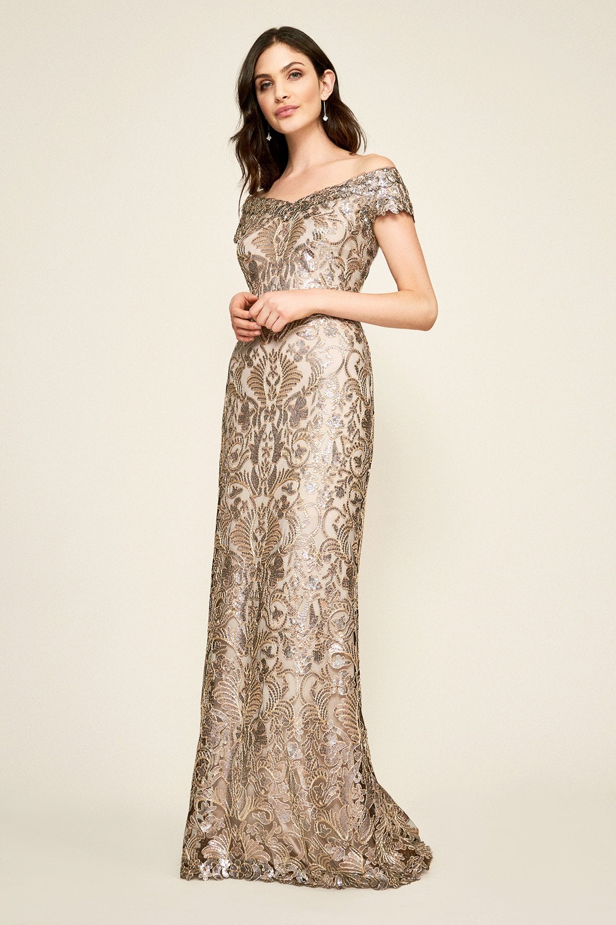 Harford Sequin Gown – Tadashi Shoji Official Online Boutique