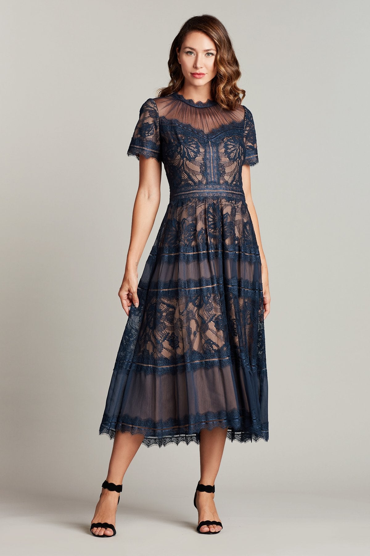 Camilla Tea-Length Dress-NV/ND – Tadashi Shoji Official Online Boutique