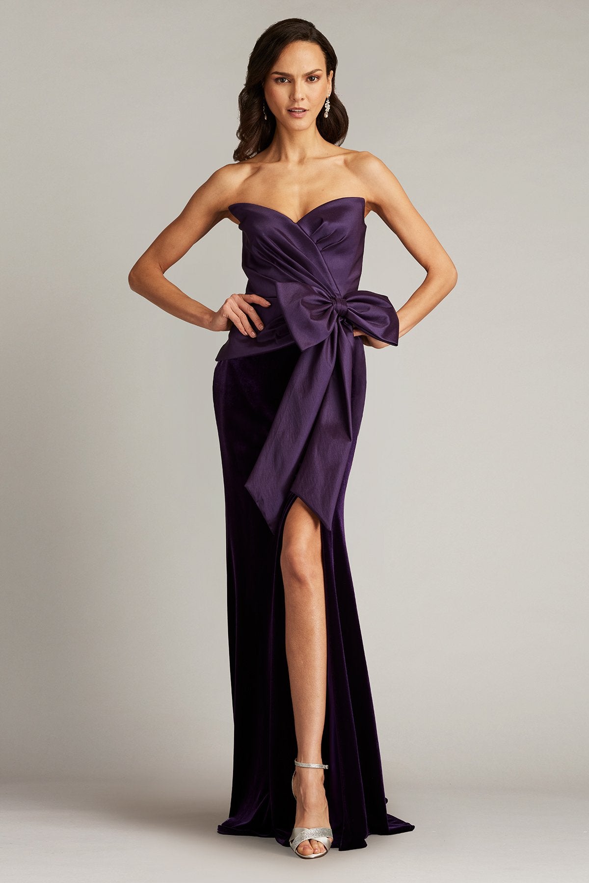 Nimue Strapless Draped Bow Gown Tadashi Shoji Official Online Boutique Nimue Strapless Draped Bow Gown Tadashi Shoji Official Online Boutique
