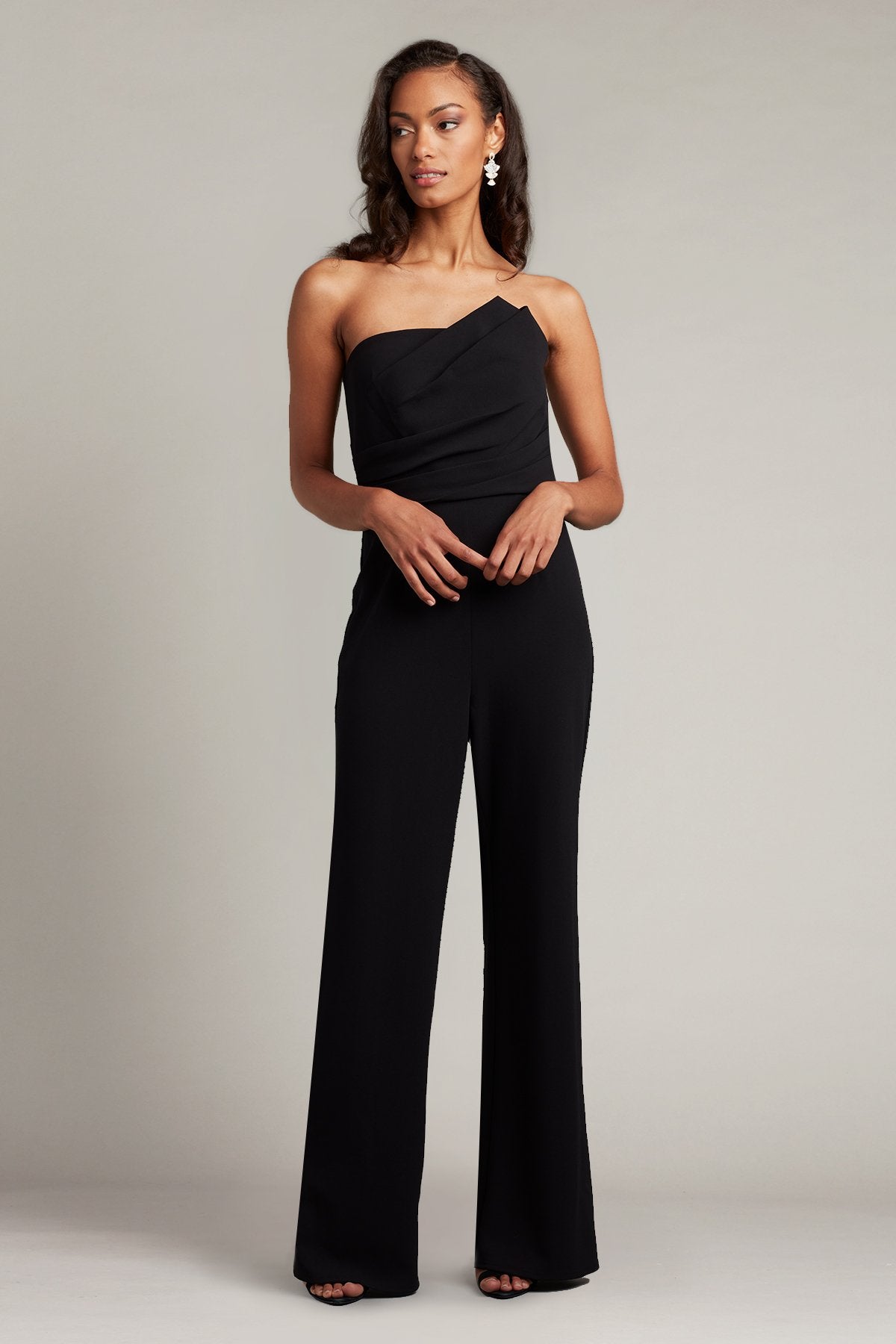 Tadashi Shoji バックジップアップ ワンピース 6サイズ 6066 Allen Draped Crepe Jumpsuit – Tadashi Shoji Official Online Boutique
