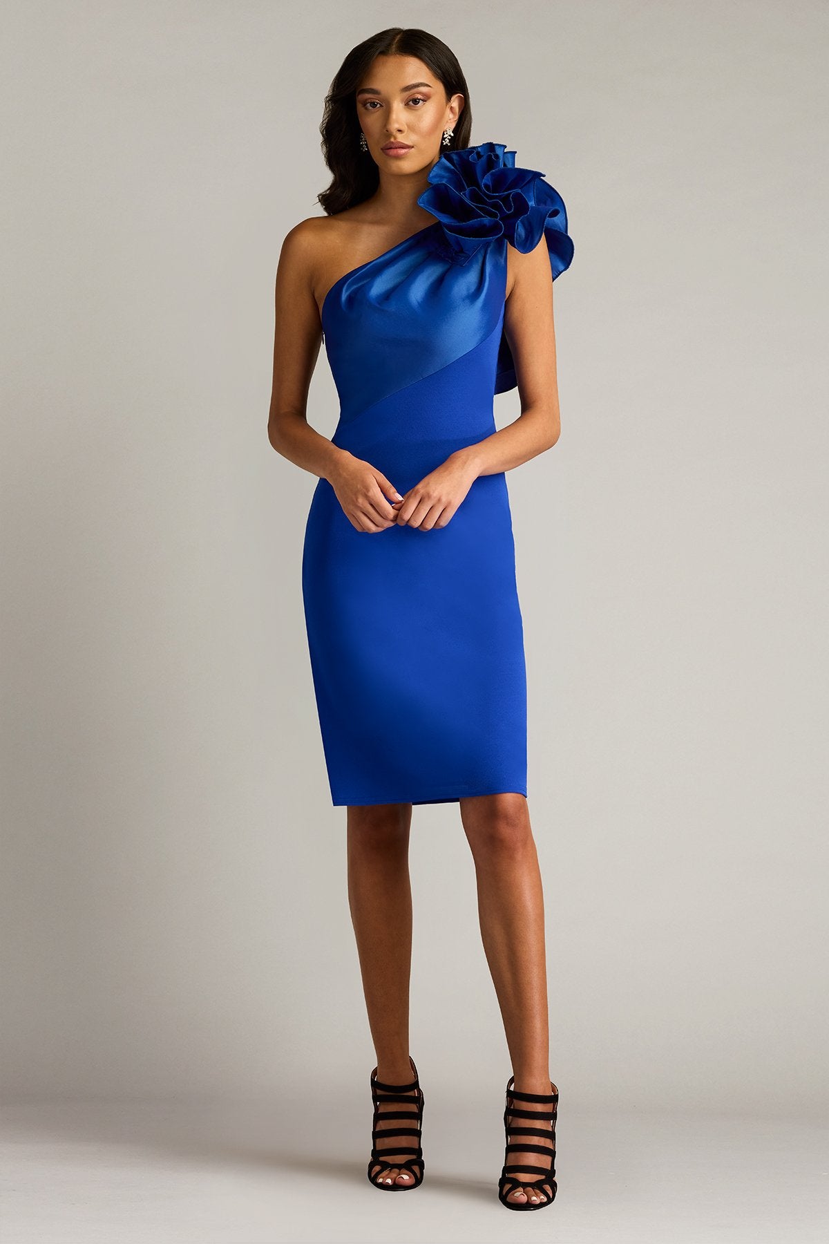 Aria One-Shoulder Ruffle Gown MYSTC Tadashi Shoji Official Online Boutique Aria One-Shoulder Ruffle Gown MYSTC Tadashi Shoji Official Online Boutique