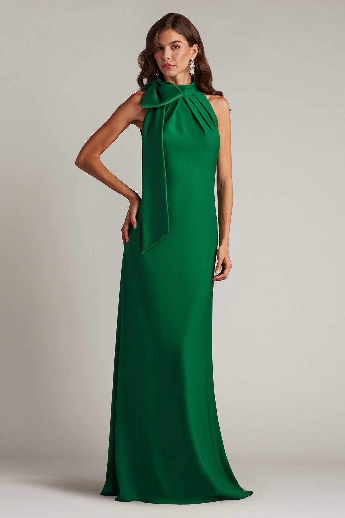 Sims Shoulder Bow Halter Gown Sims Shoulder Bow Halter Gown