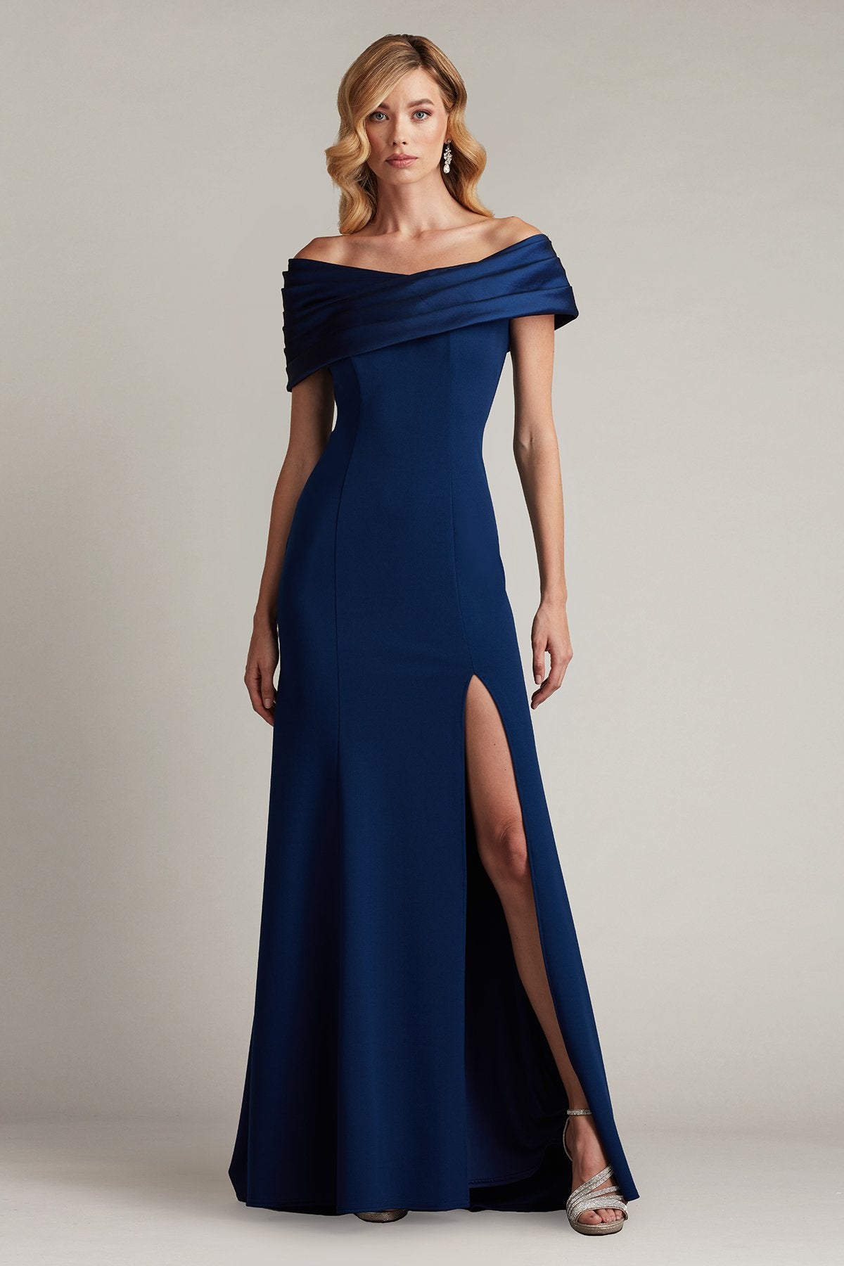 Dalton Two-Tone Off-Shoulder Gown NAVY Tadashi Shoji Official Online Boutique Dalton Two-Tone Off-Shoulder Gown NAVY Tadashi Shoji Official Online Boutique