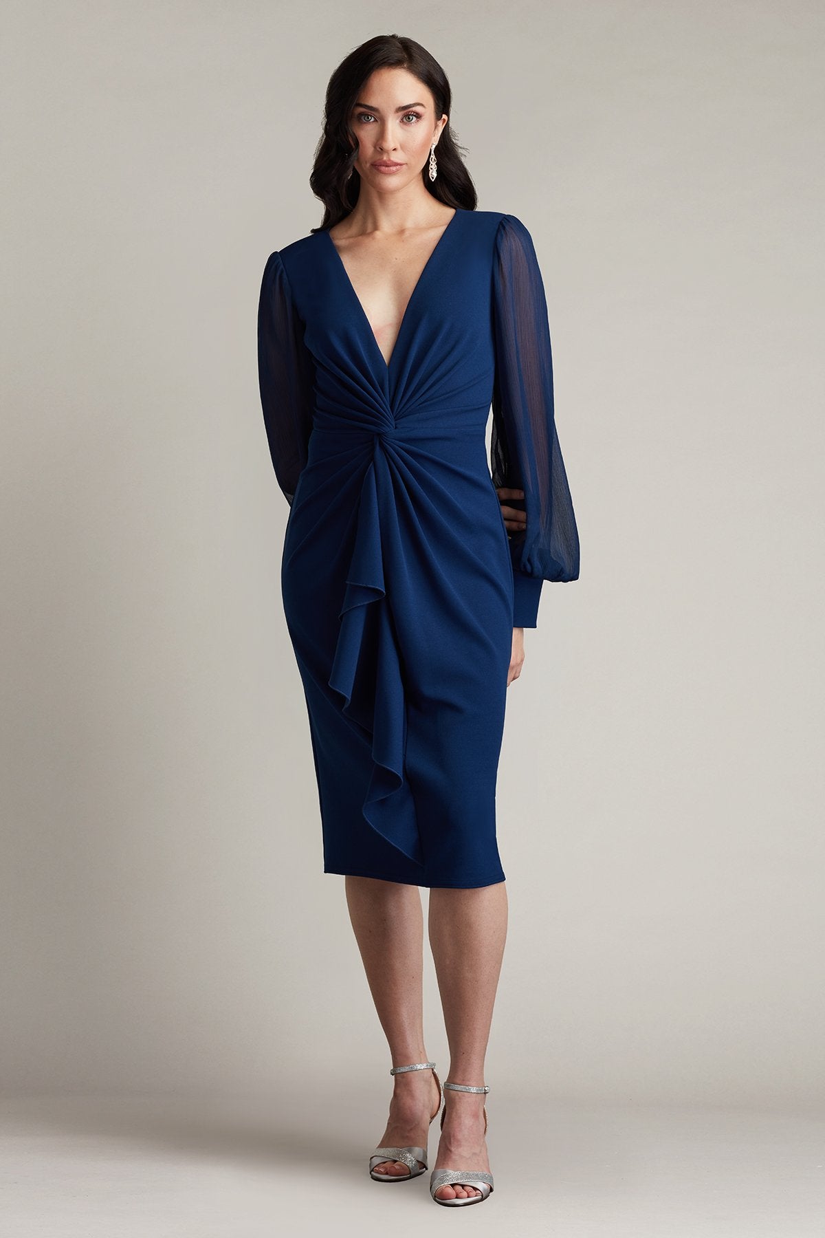 Tyra Twist-Drape Dress – Tadashi Shoji Official Online Boutique