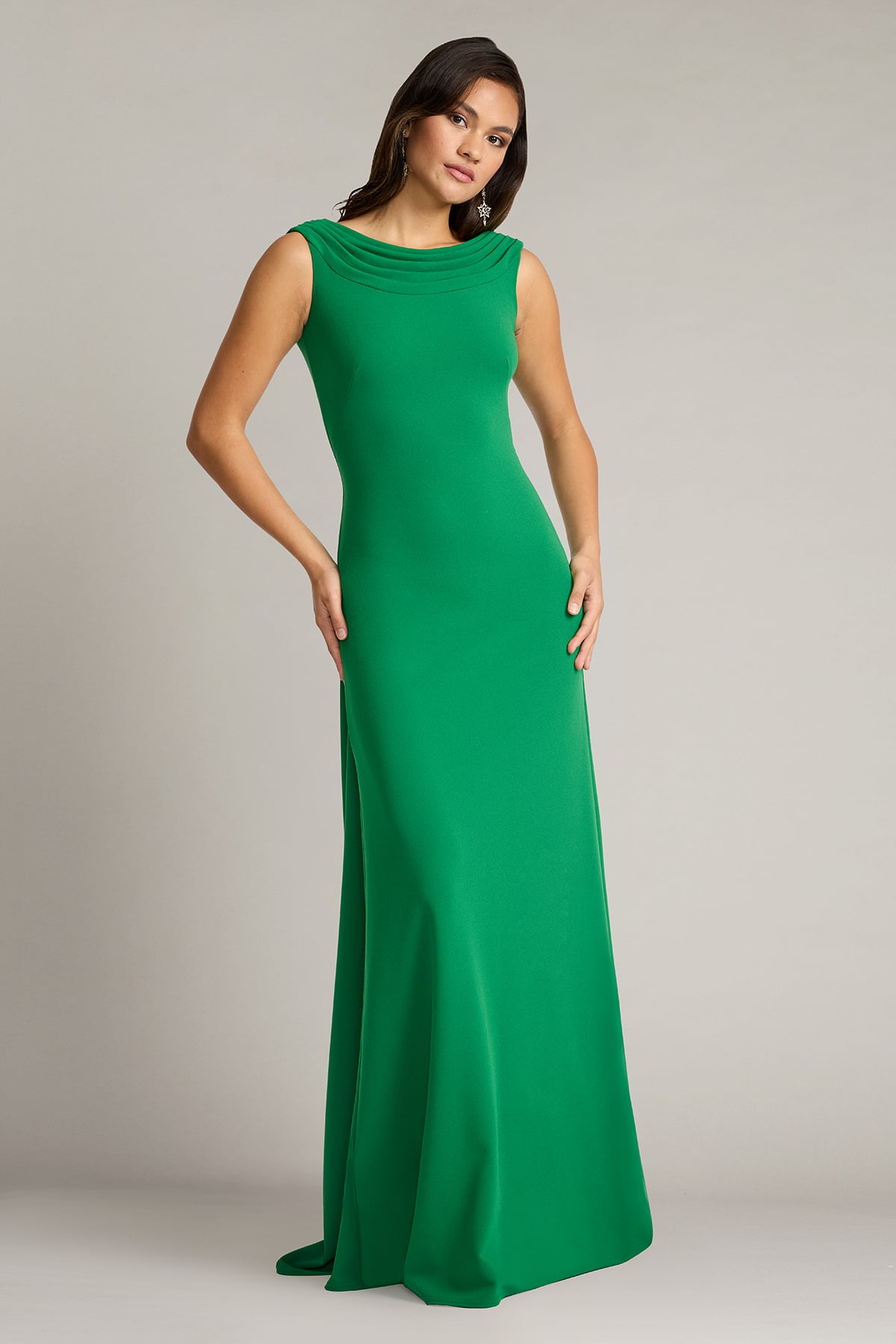 Plaza Drape Back Gown