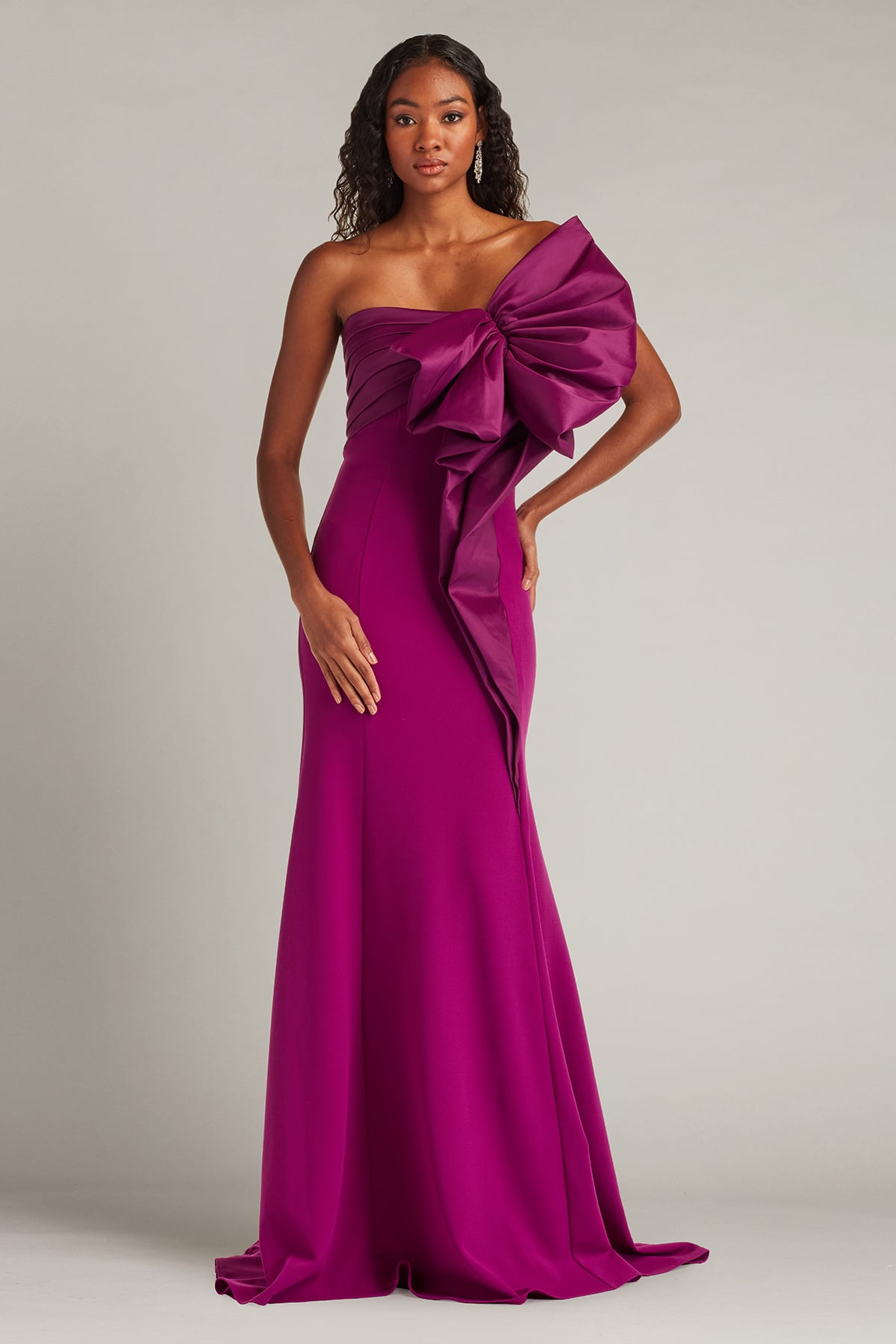 Breton Sculpted Bow Gown – Tadashi Shoji Official Online Boutique