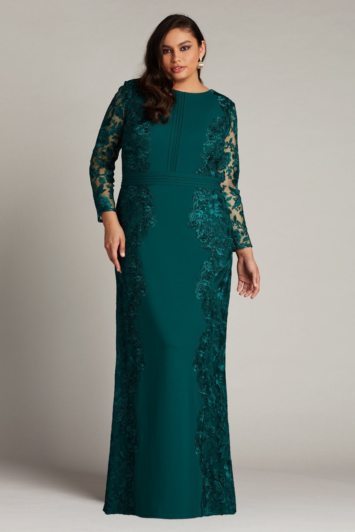 Bayer Embroidered Appliqué Gown