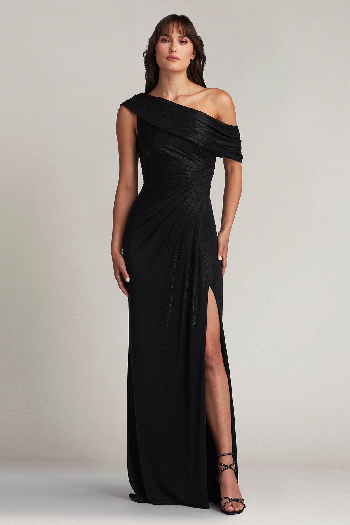 Leary Draped One-Shoulder Gown Tadashi Shoji Official Online Boutique Leary Draped One-Shoulder Gown Tadashi Shoji Official Online Boutique