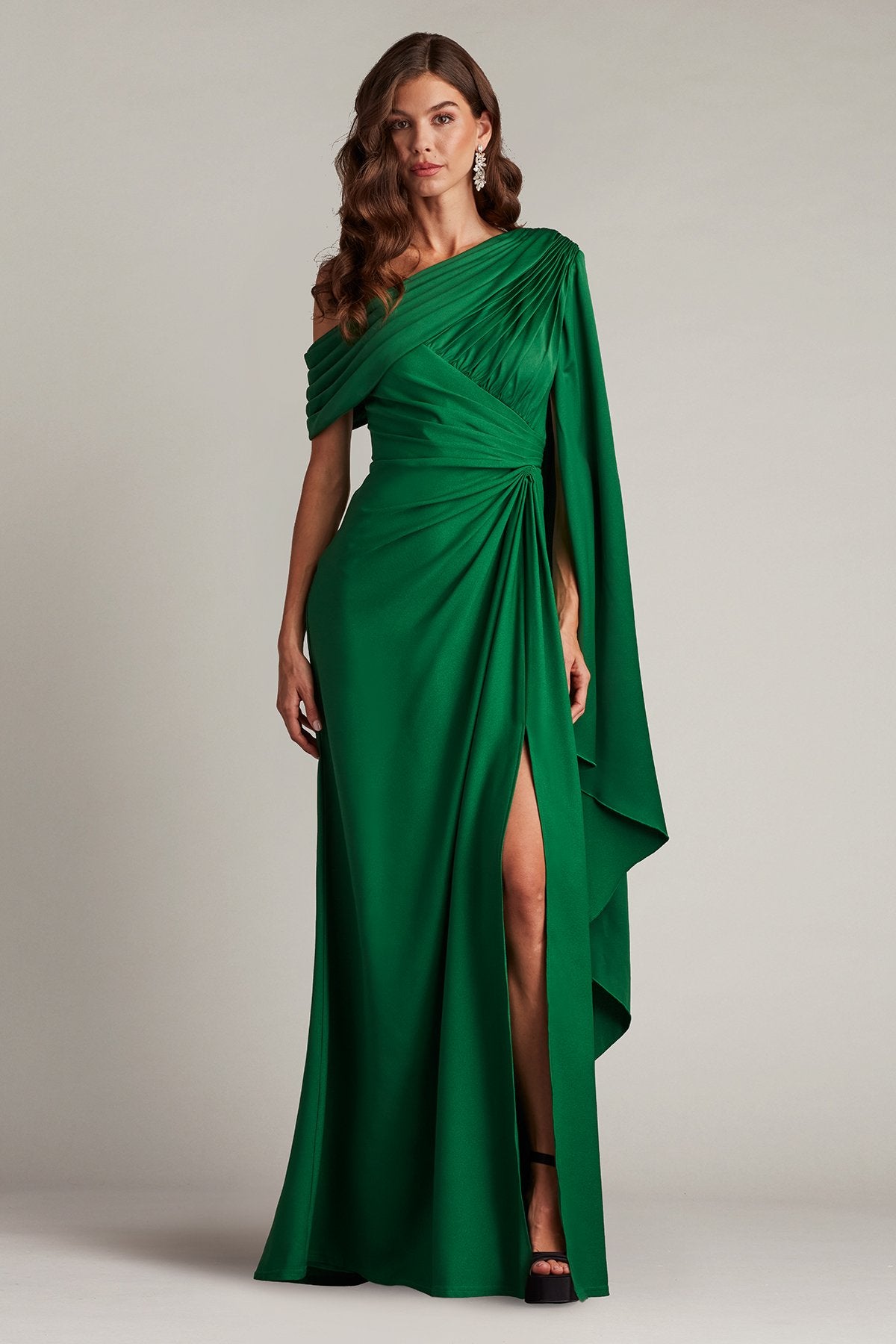 Ember Cape Sleeve Gown Tadashi Shoji Official Online Boutique Ember Cape Sleeve Gown Tadashi Shoji Official Online Boutique