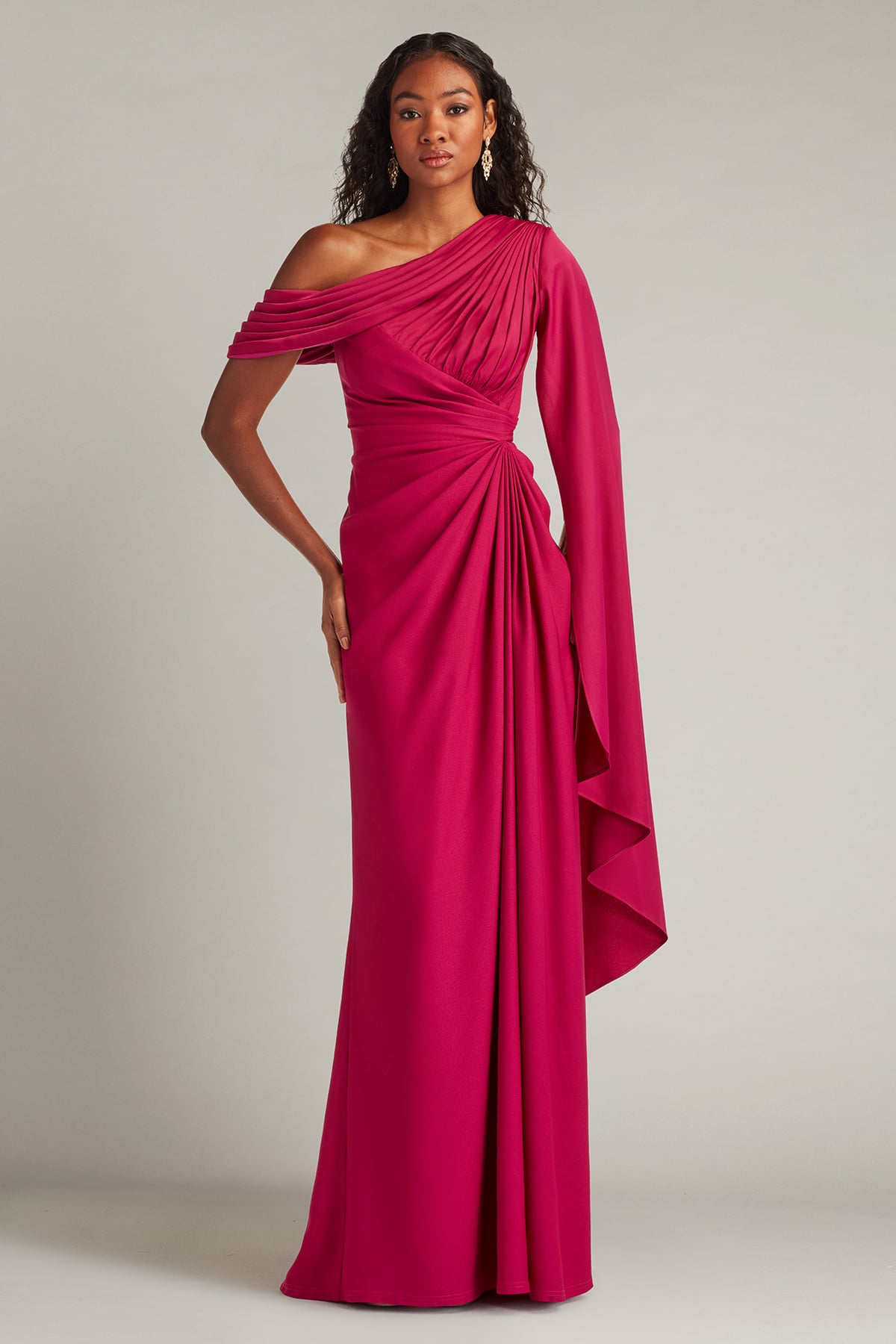 Ember Cape Sleeve Gown – Tadashi Shoji Official Online Boutique