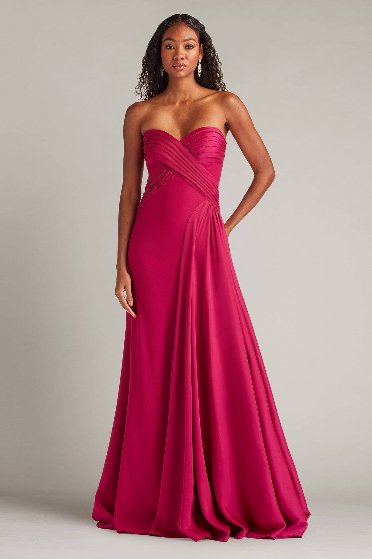 Cassera Draped Strapless Gown Cassera Draped Strapless Gown