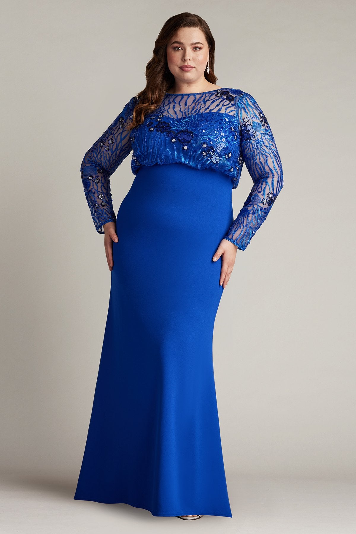Garnet Sequin Embroidered Blouson Gown - PLUS SIZE Tadashi Shoji Official Online Boutique Garnet Sequin Embroidered Blouson Gown - PLUS SIZE Tadashi Shoji Official Online Boutique