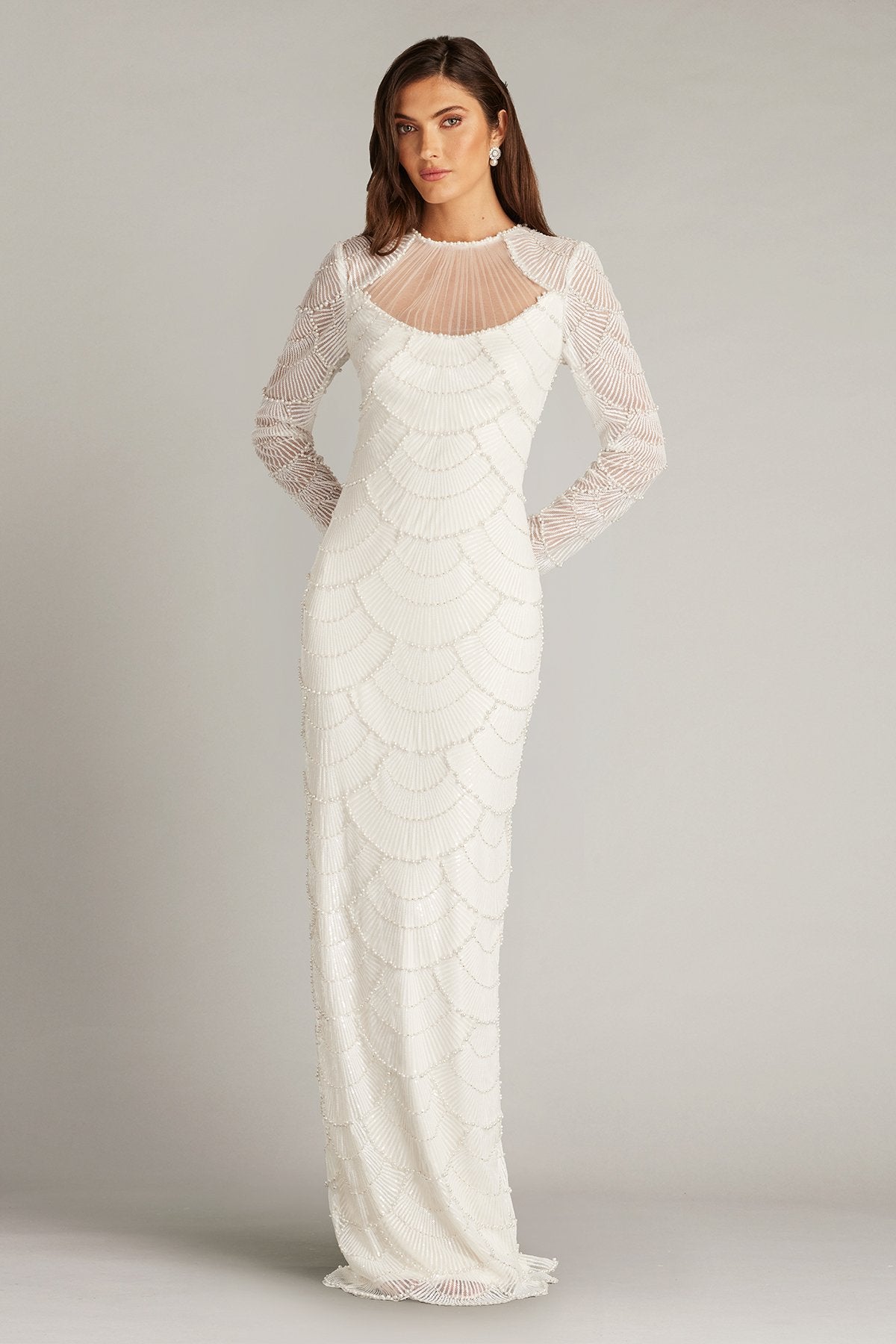 Delmar Shell Embellished Gown  Tadashi Shoji Official Online Boutique