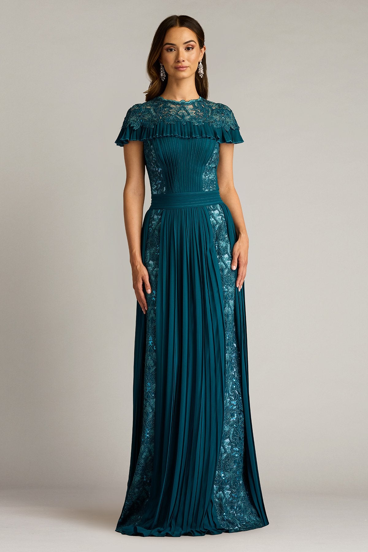 Althea-Sequin-Embroidered-Gown  Tadashi Shoji Official Online Boutique