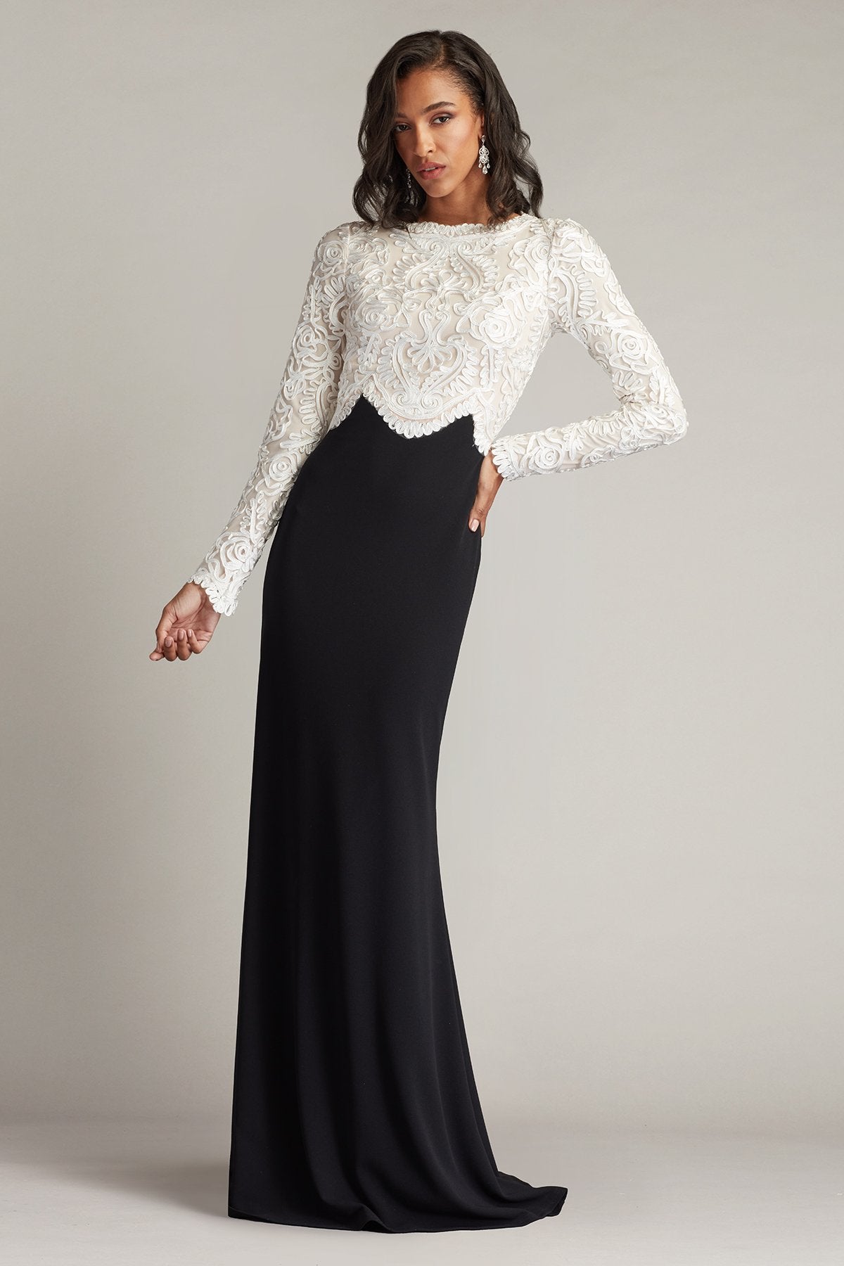 Verae Embroidered Bodice Gown – Tadashi Shoji Official Online Boutique