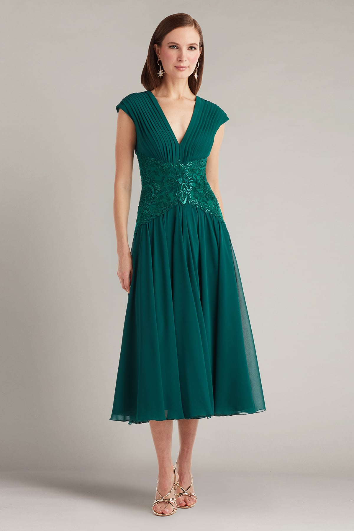 Nerina Embellished Midi Dress