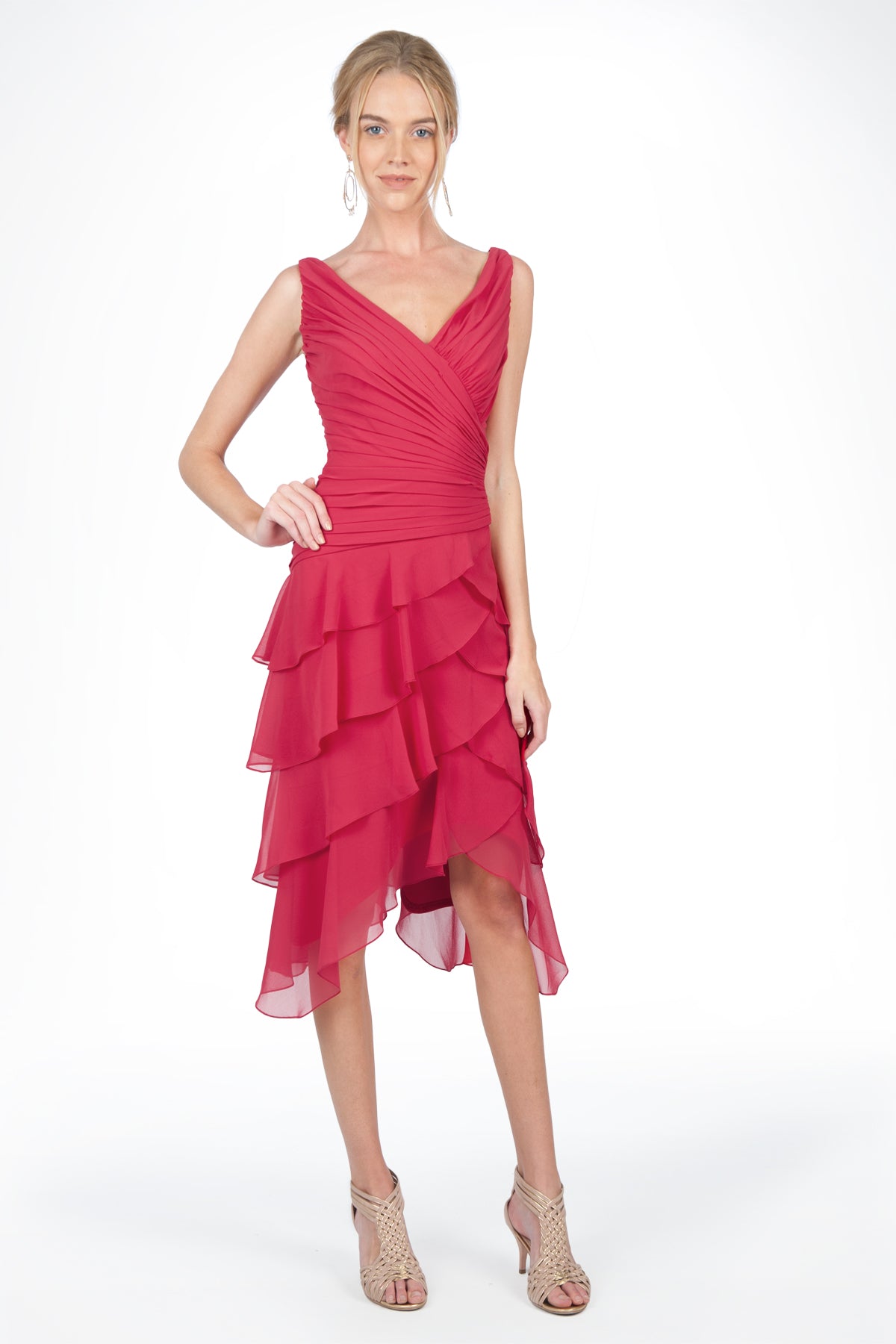 ruby red cocktail dress Pleated V-Neck in – Tadashi Shoji Official Online Boutique Best Sellers NH August Wk 33 Shoulder width (4) Minnie Mouse Holiday Cheer Size:6-6X