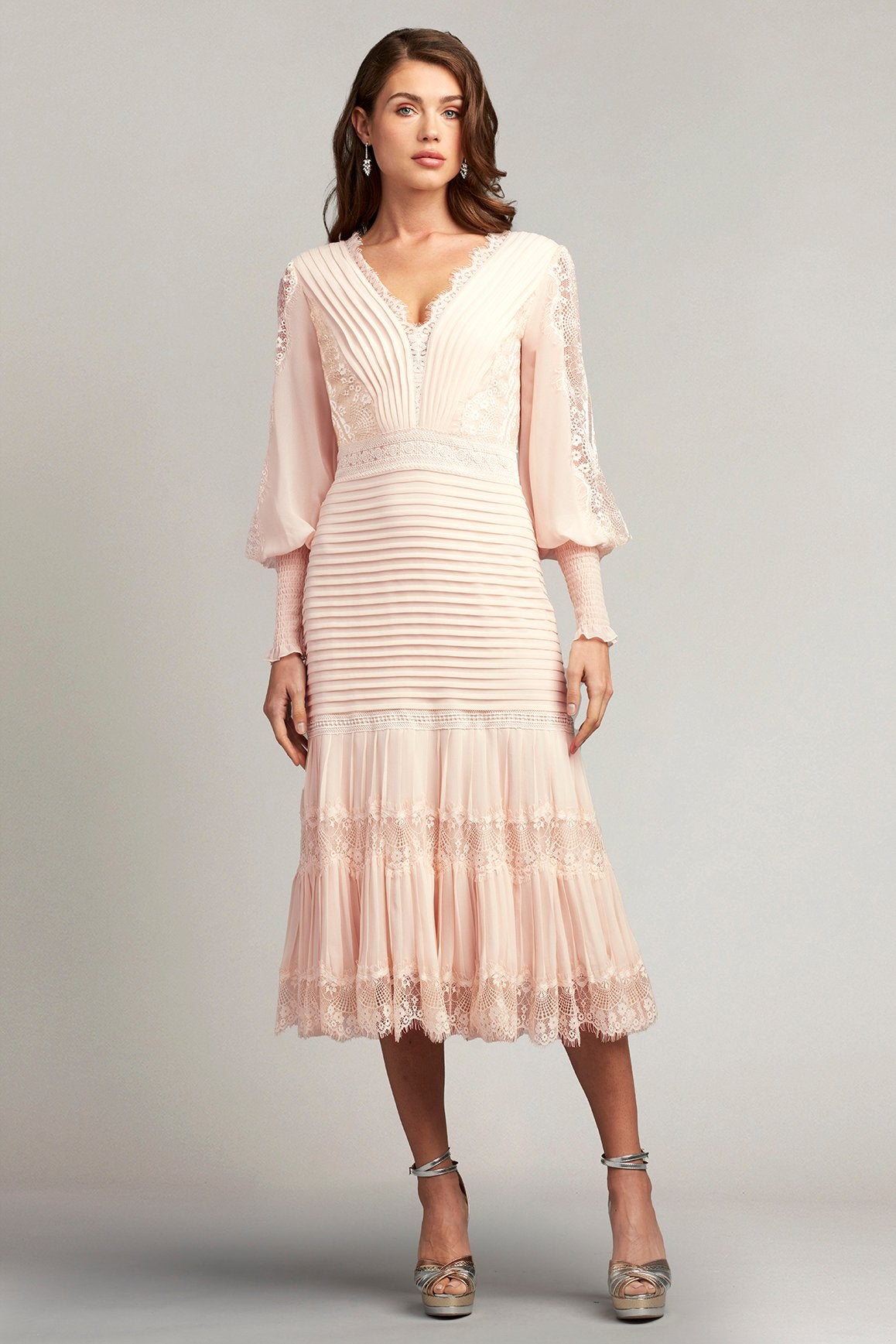 Nyssa Bishop Sleeve Dress – Tadashi Shoji Official Online Boutique