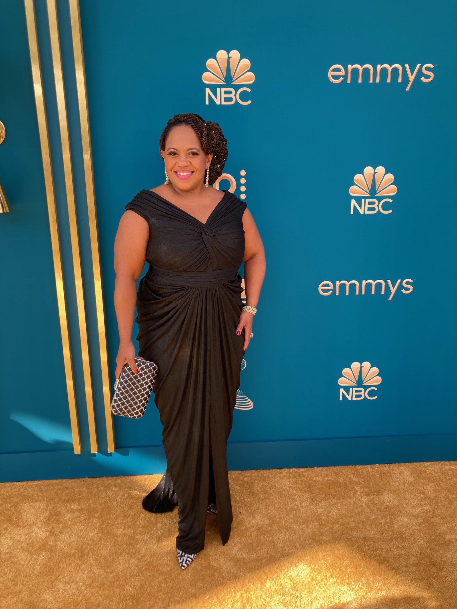 Chandra Wilson in Tadashi Shoji