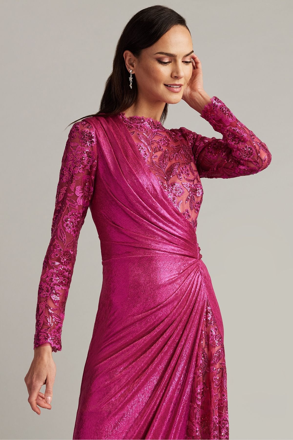 Aspen Asymmetric Draped Gown