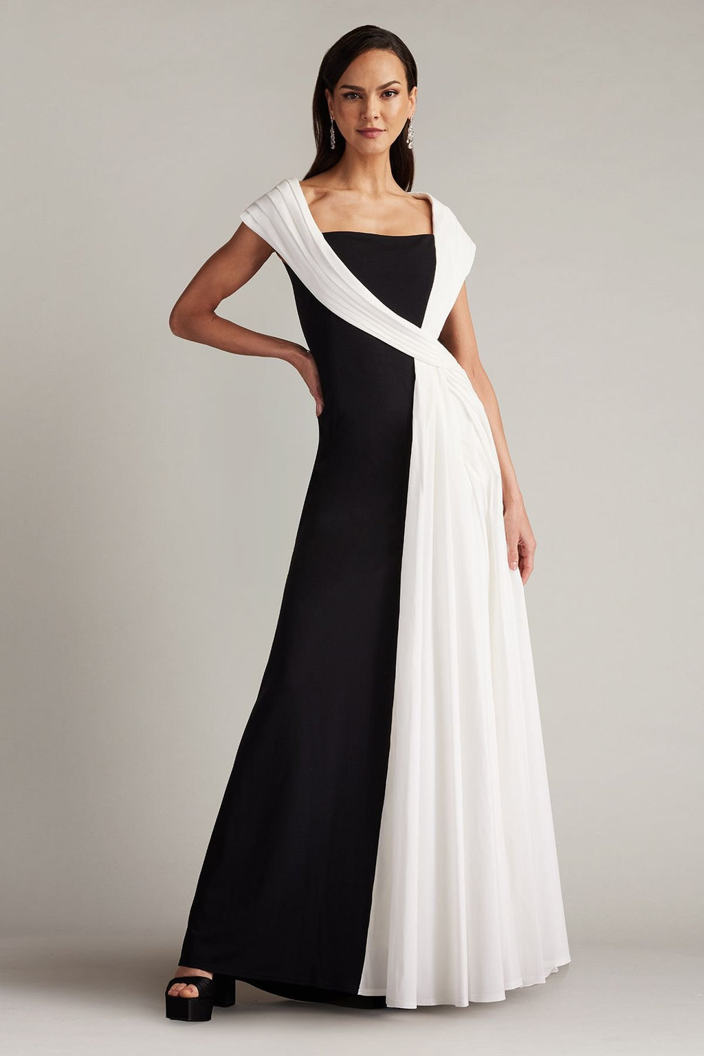 McKenna Draped Sash Gown
