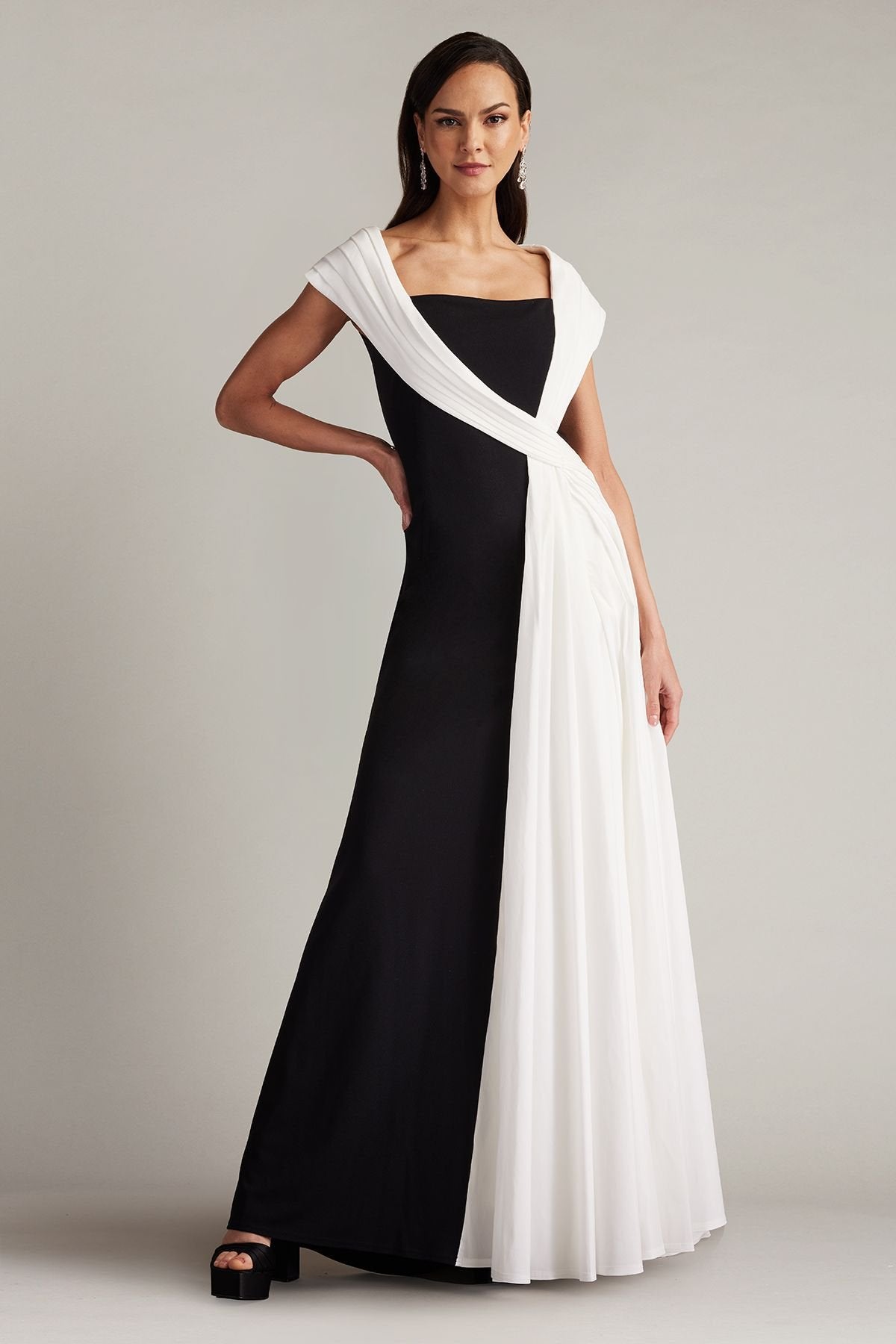 McKenna Draped Sash Gown