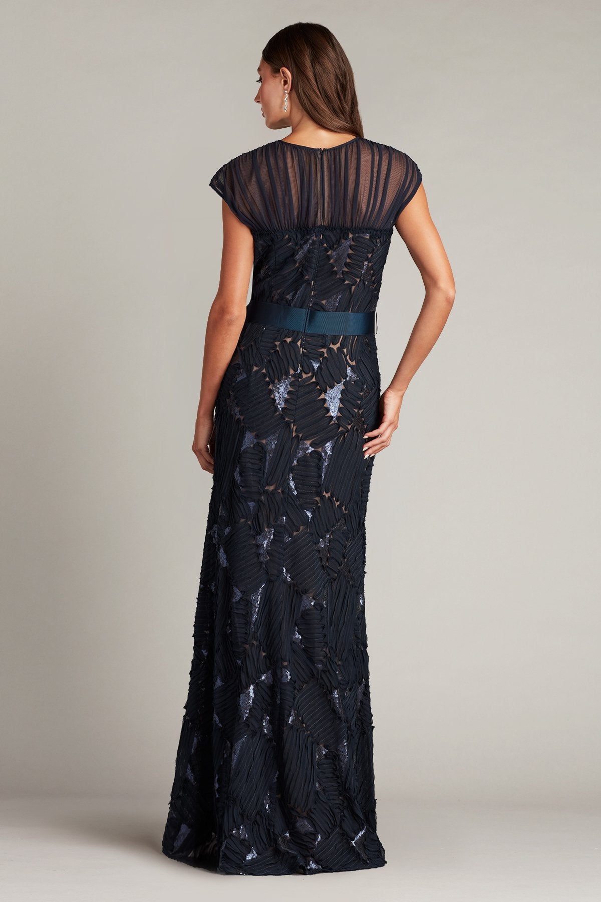 Alma Ribbon Soutache Illusion Gown