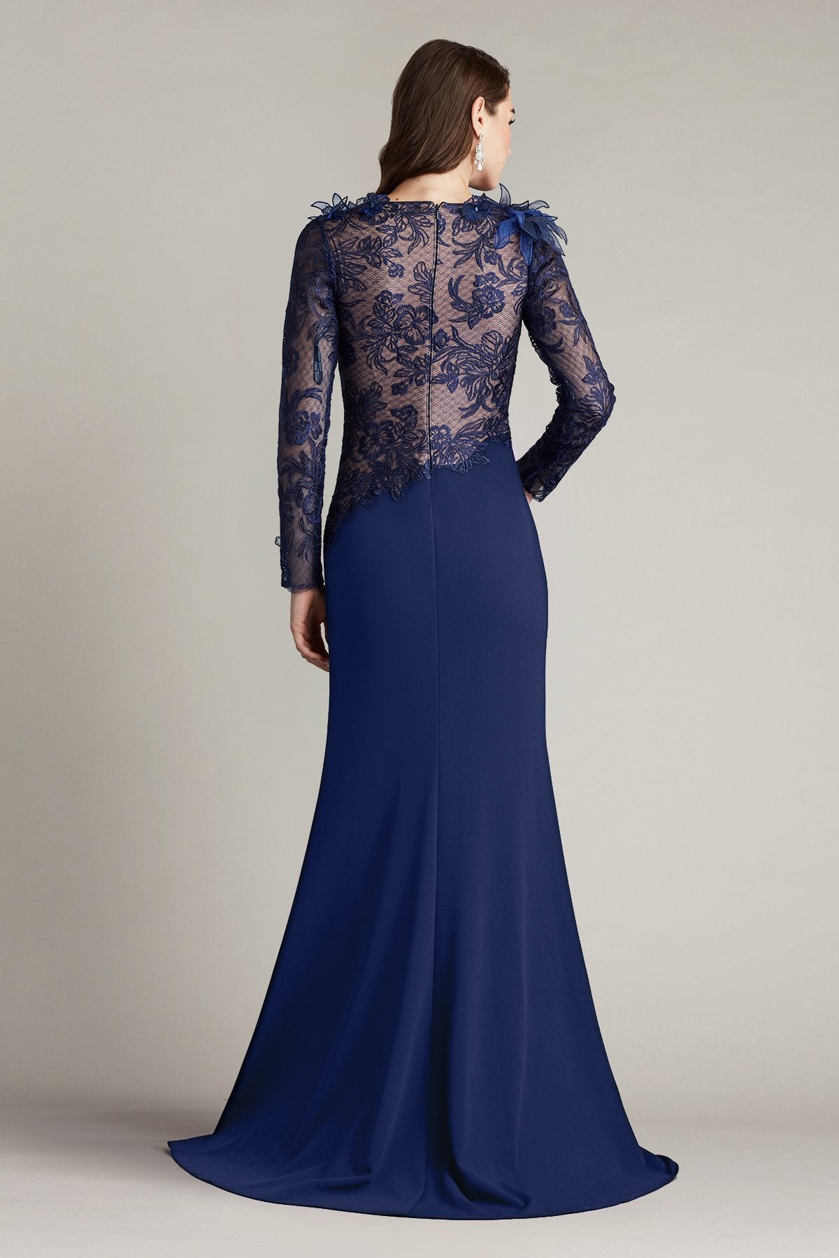Bryony Floral Embellished Illusion Dress
