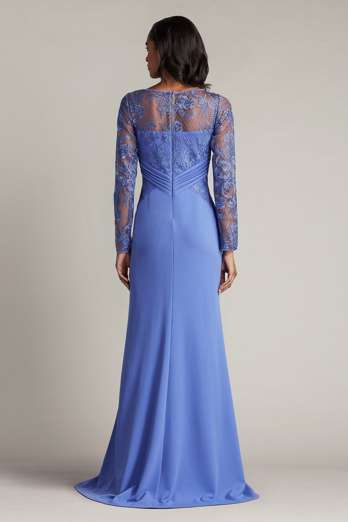 Ravina Embroidered Illusion Gown