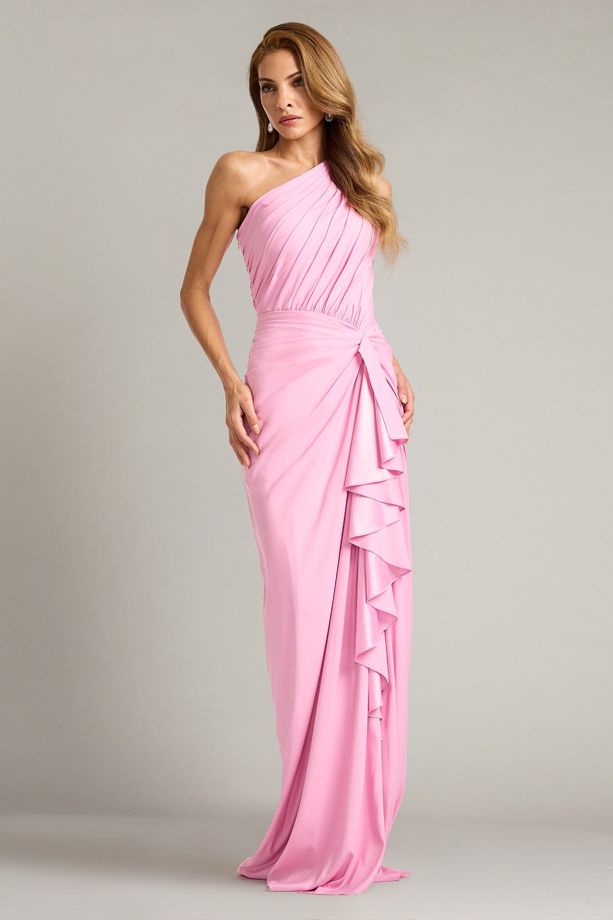 Lena Waterfall Drape Gown – Tadashi Shoji Official Online Boutique
