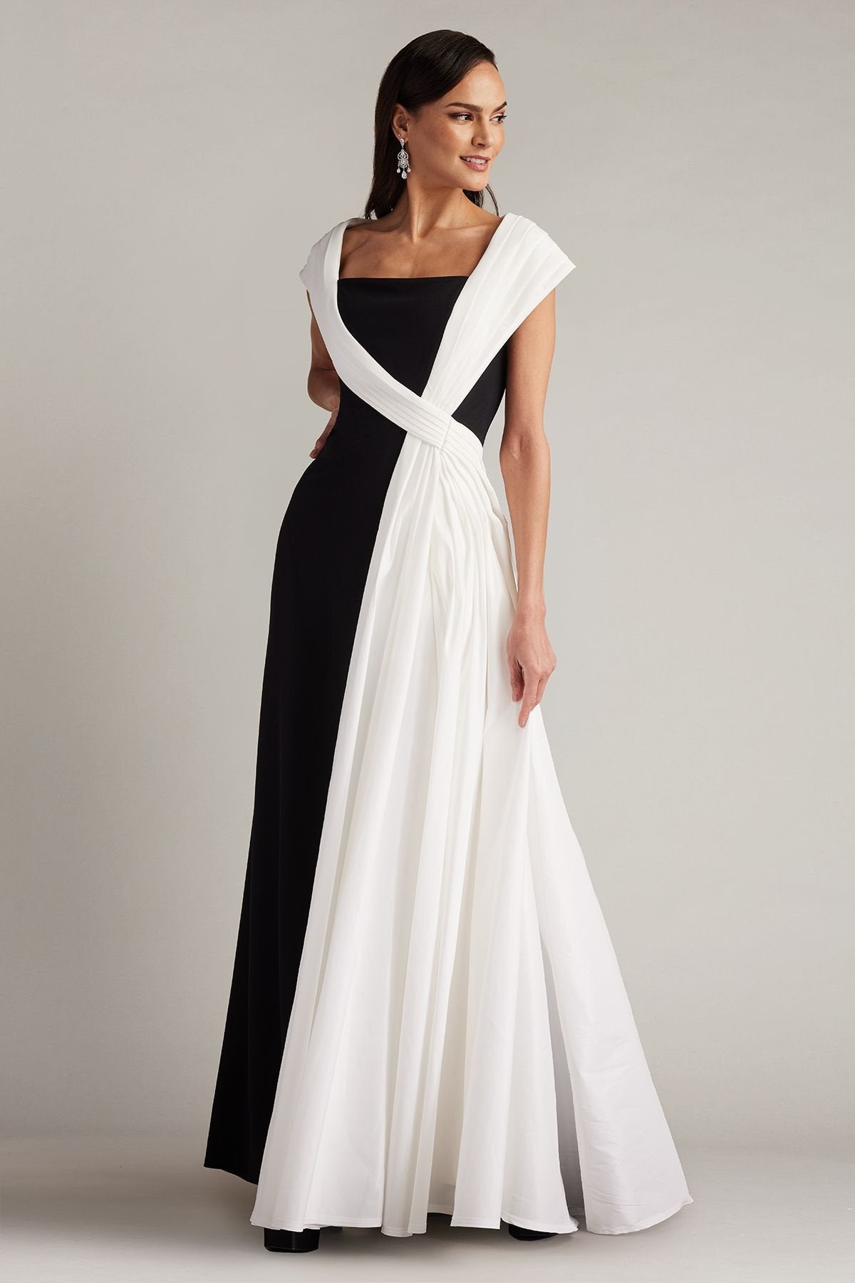 McKenna Draped Sash Gown