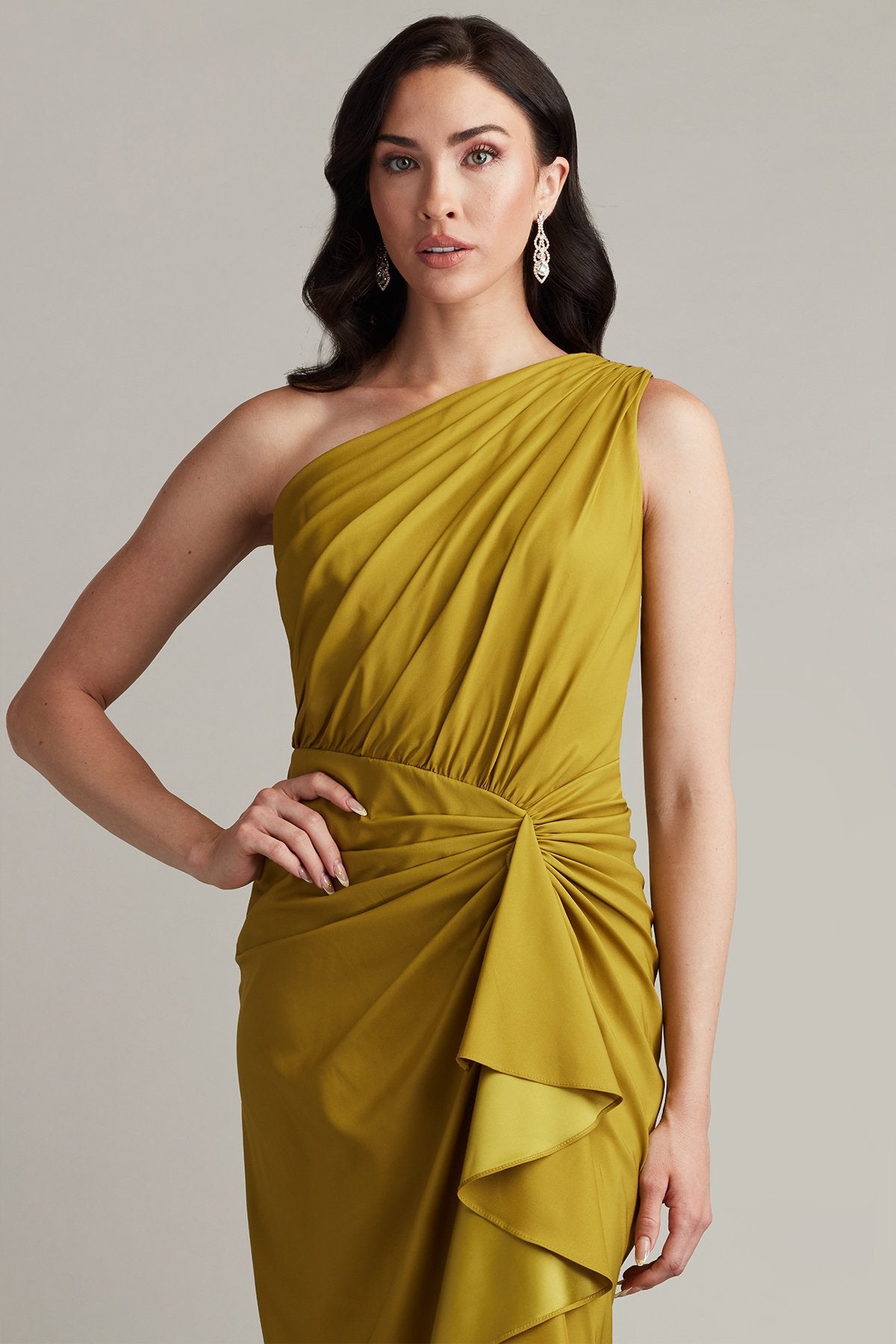 Lena Waterfall Drape Gown