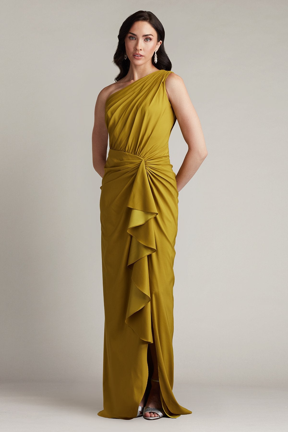 Lena Waterfall Drape Gown