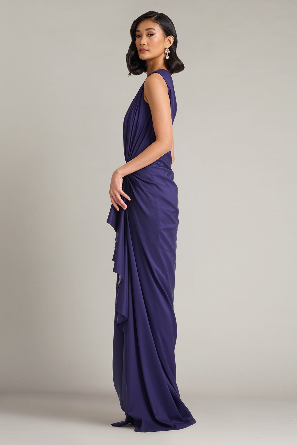 Lena Waterfall Drape Gown – Tadashi Shoji Official Online Boutique