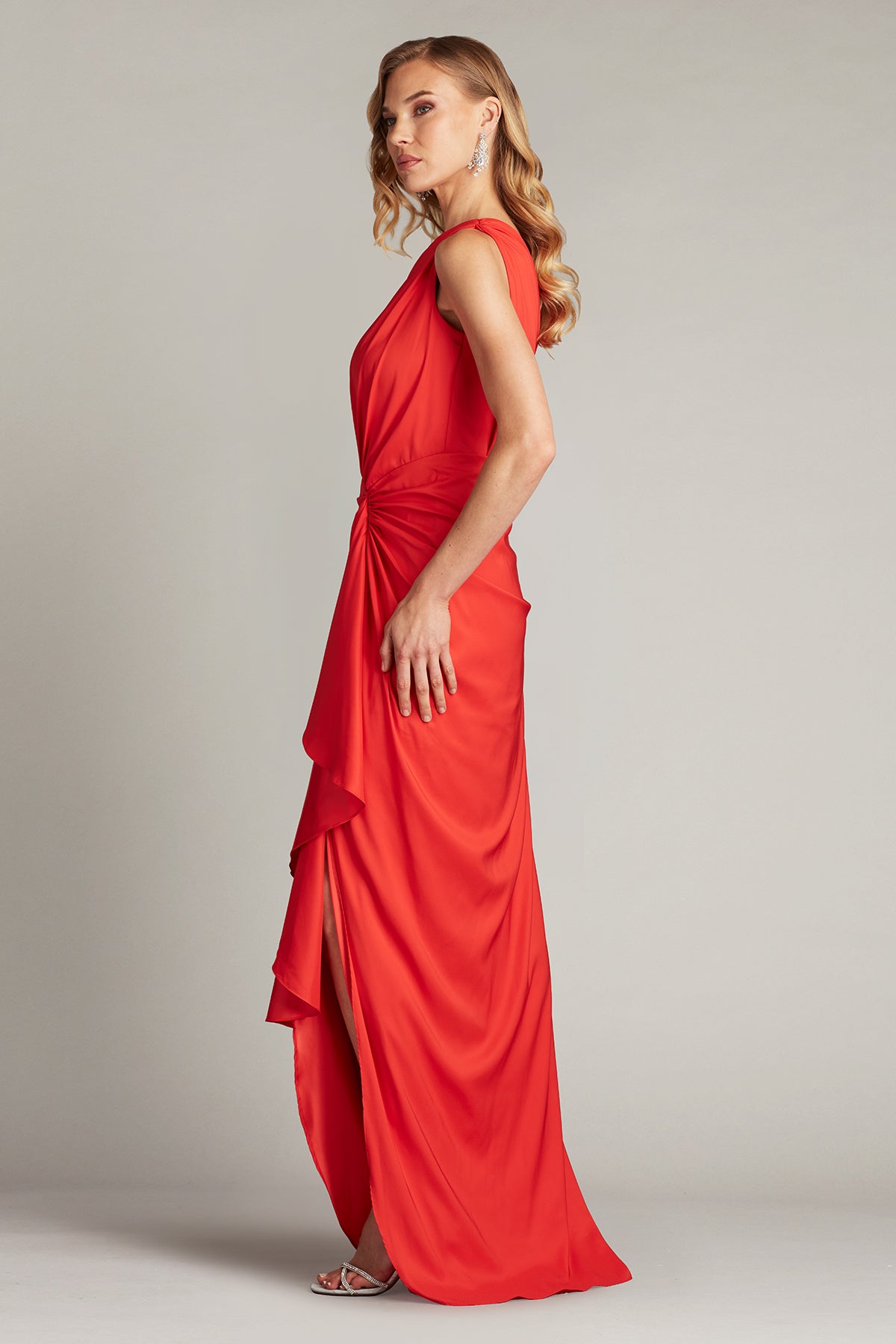 Lena Waterfall Drape Gown – Tadashi Shoji Official Online Boutique