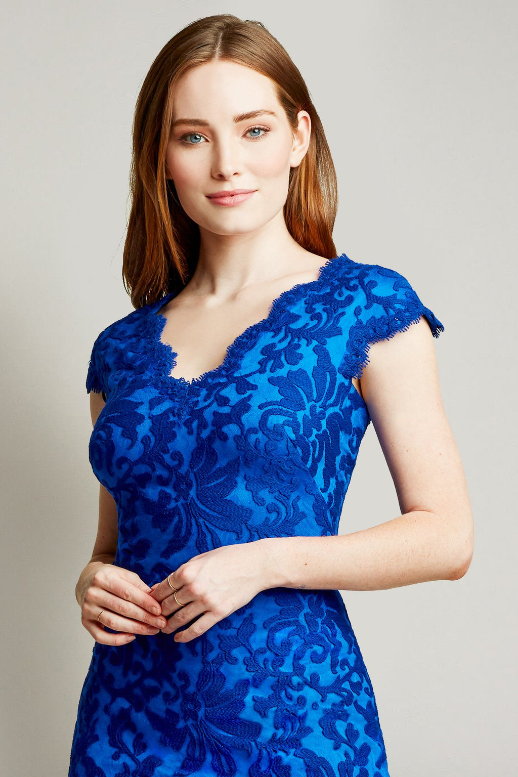 Creighton Embroidered Tulle Gown