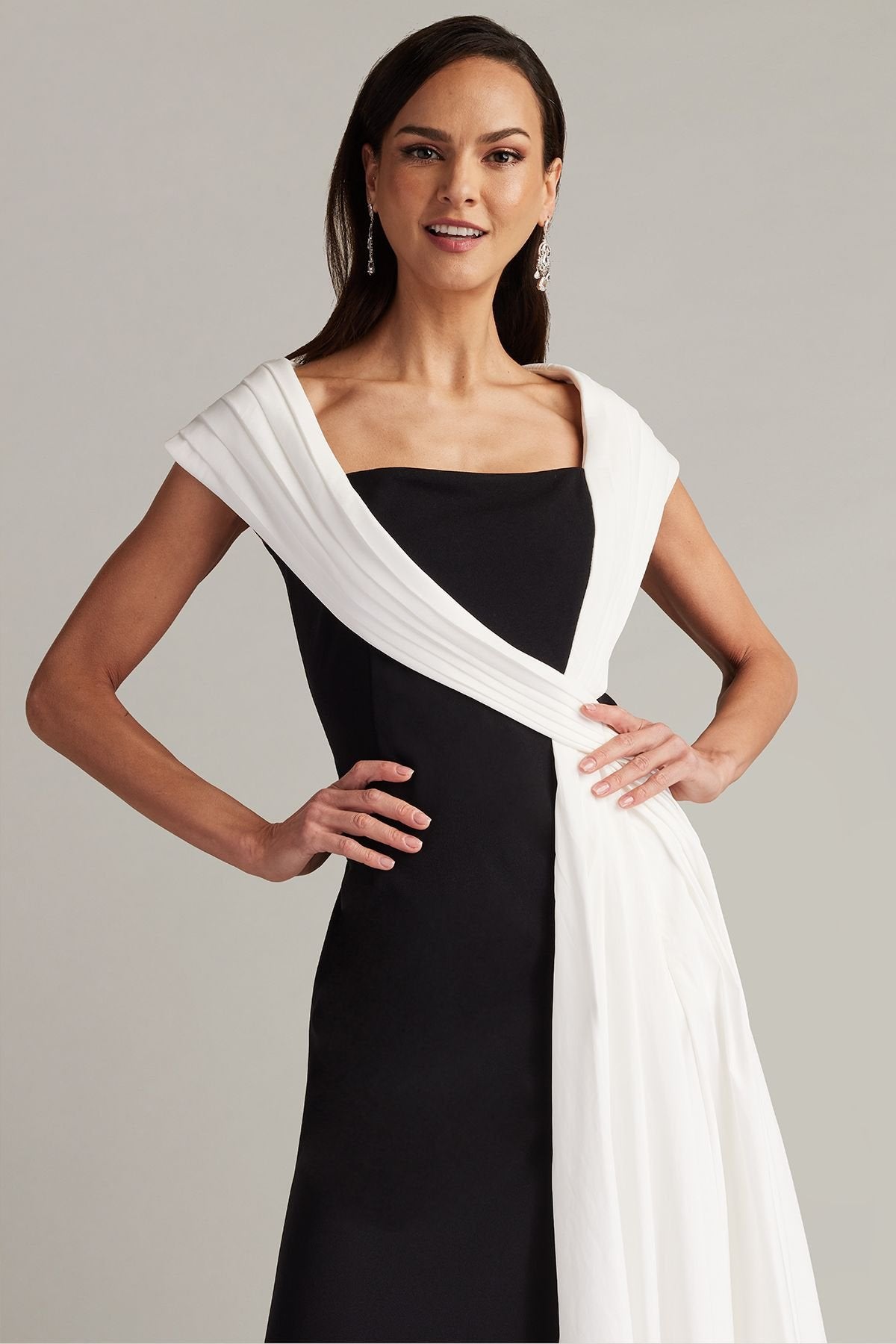 McKenna Draped Sash Gown
