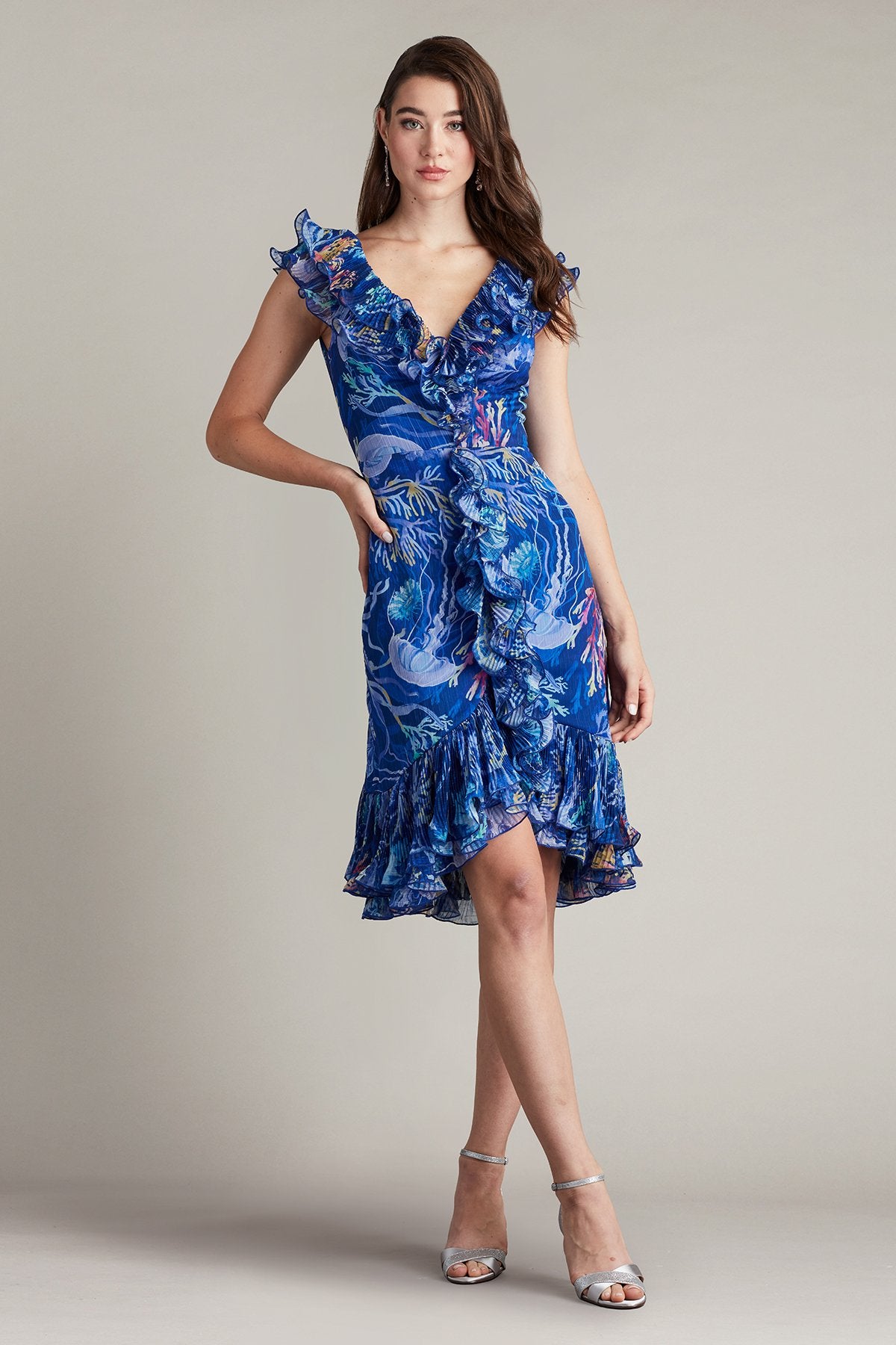Venita Cascading Ruffle Dress