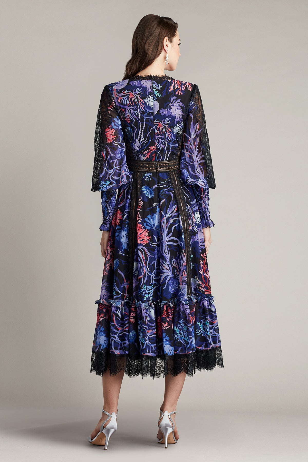 Krishna Oceanic Print Midi Dress