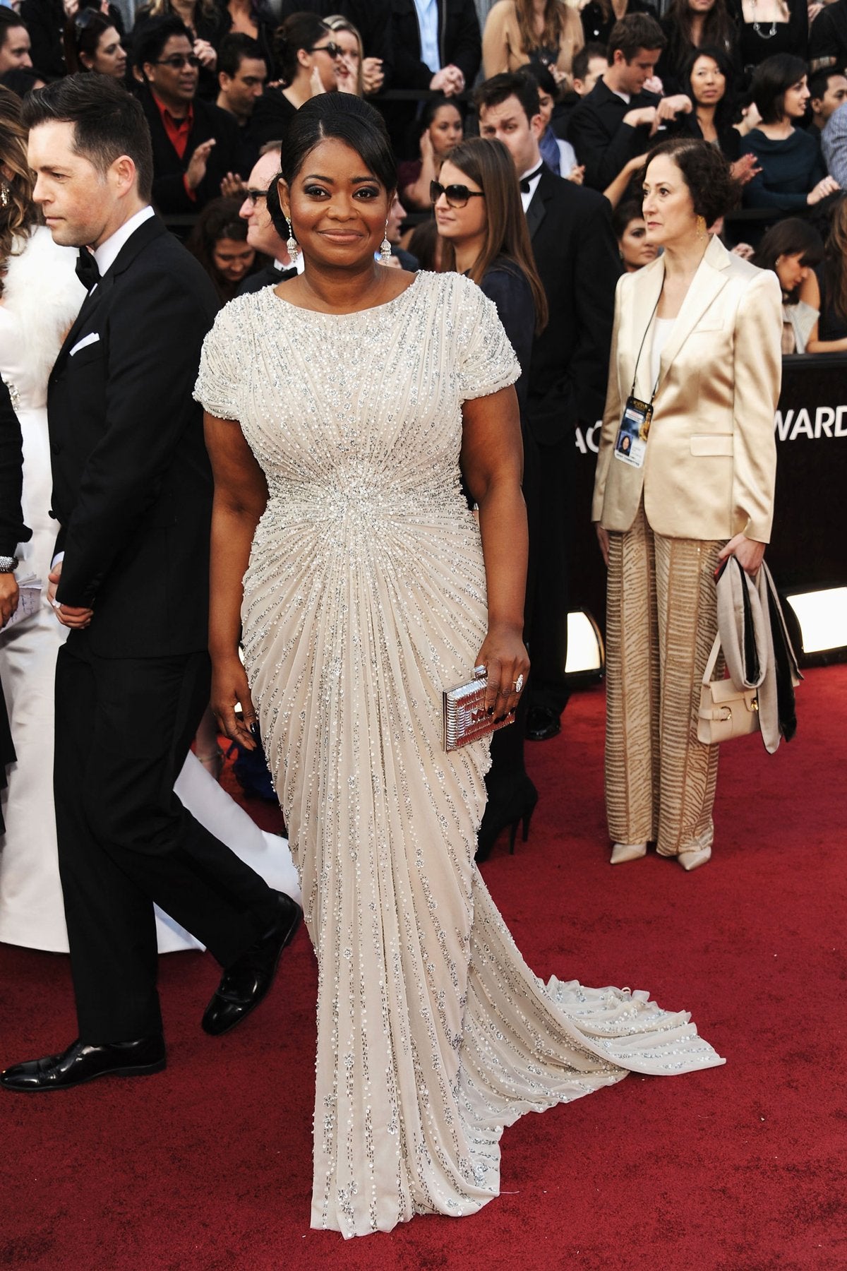 Red Carpet Sequin Gown in Venice