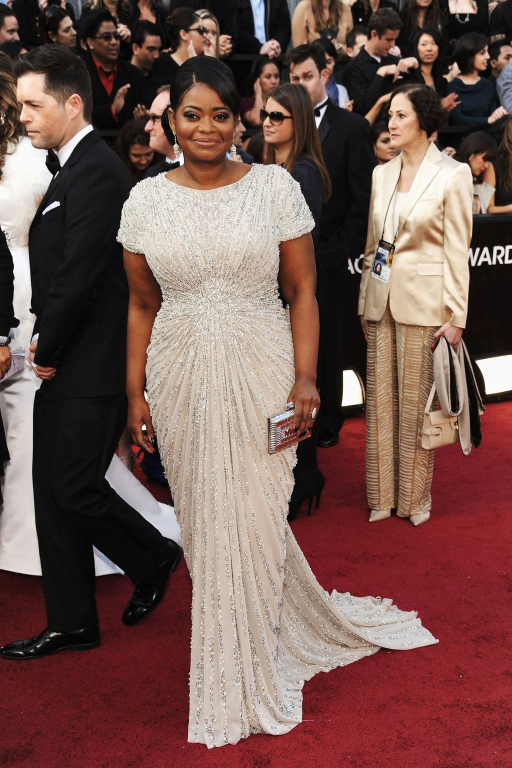 Red Carpet Sequin Gown in Black