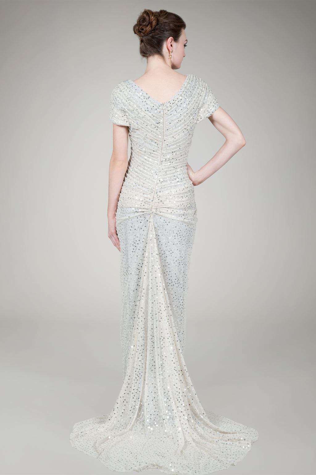 Red Carpet Sequin Gown in Venice
