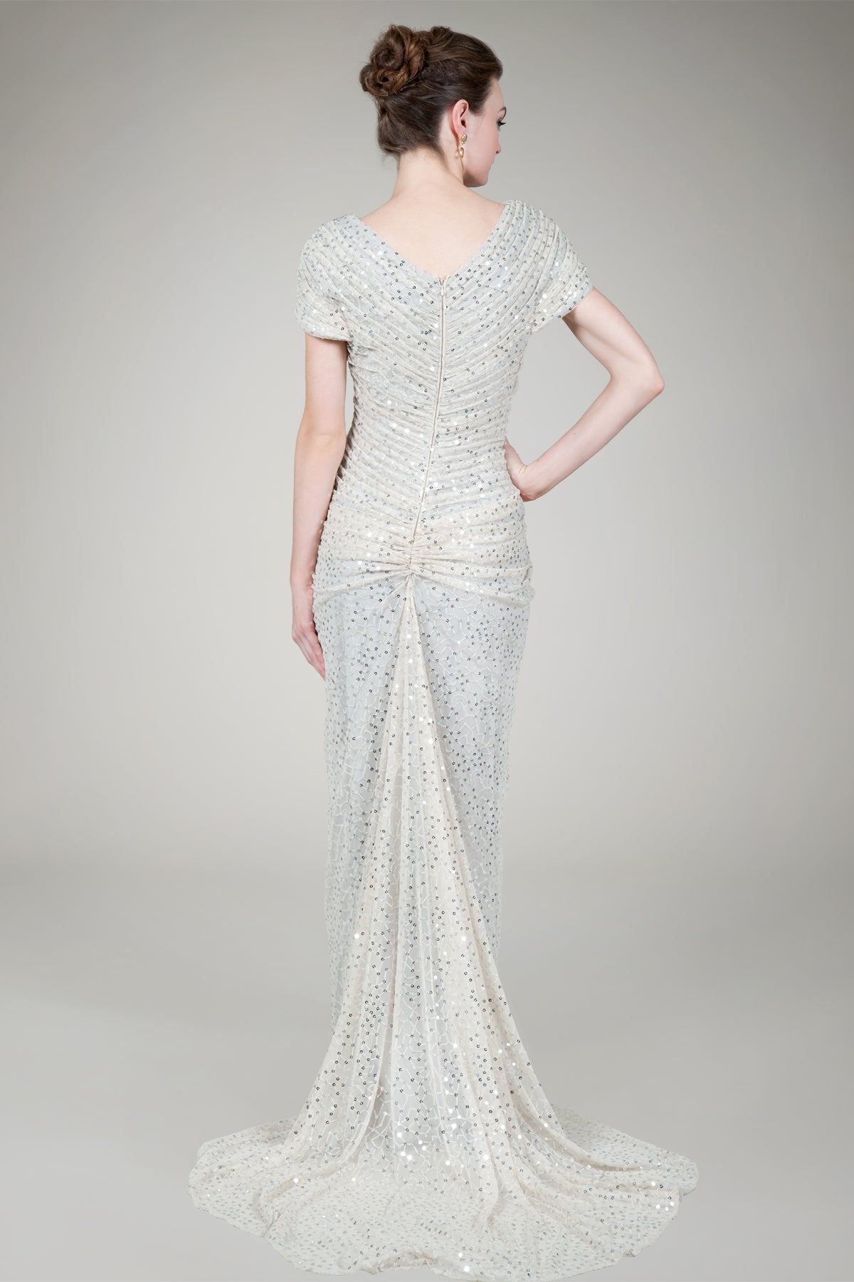 Red Carpet Sequin Gown in Venice