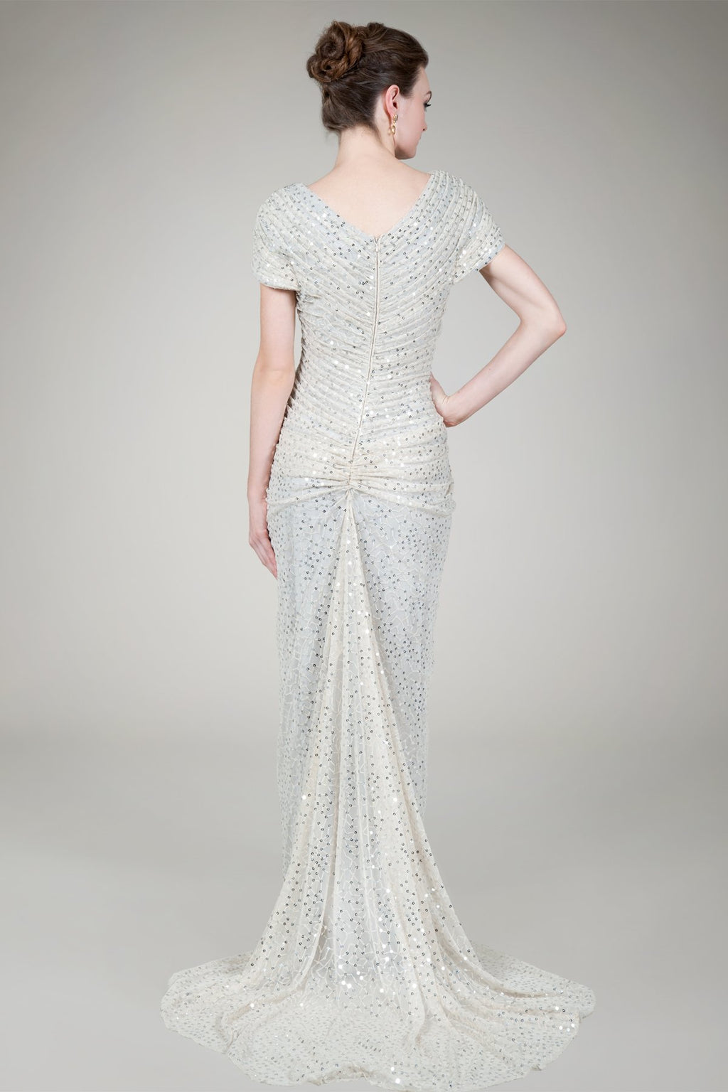 Red Carpet Sequin Gown in Venice