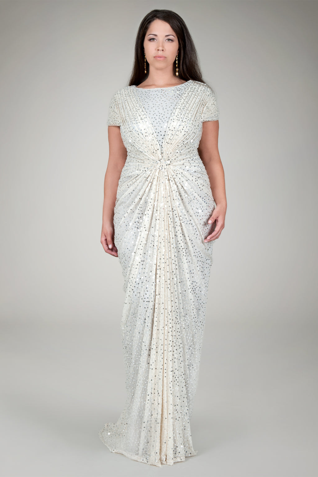 Red Carpet Sequin Gown in Venice