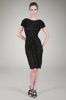 Red Carpet Sequin Cocktail Dress in Black