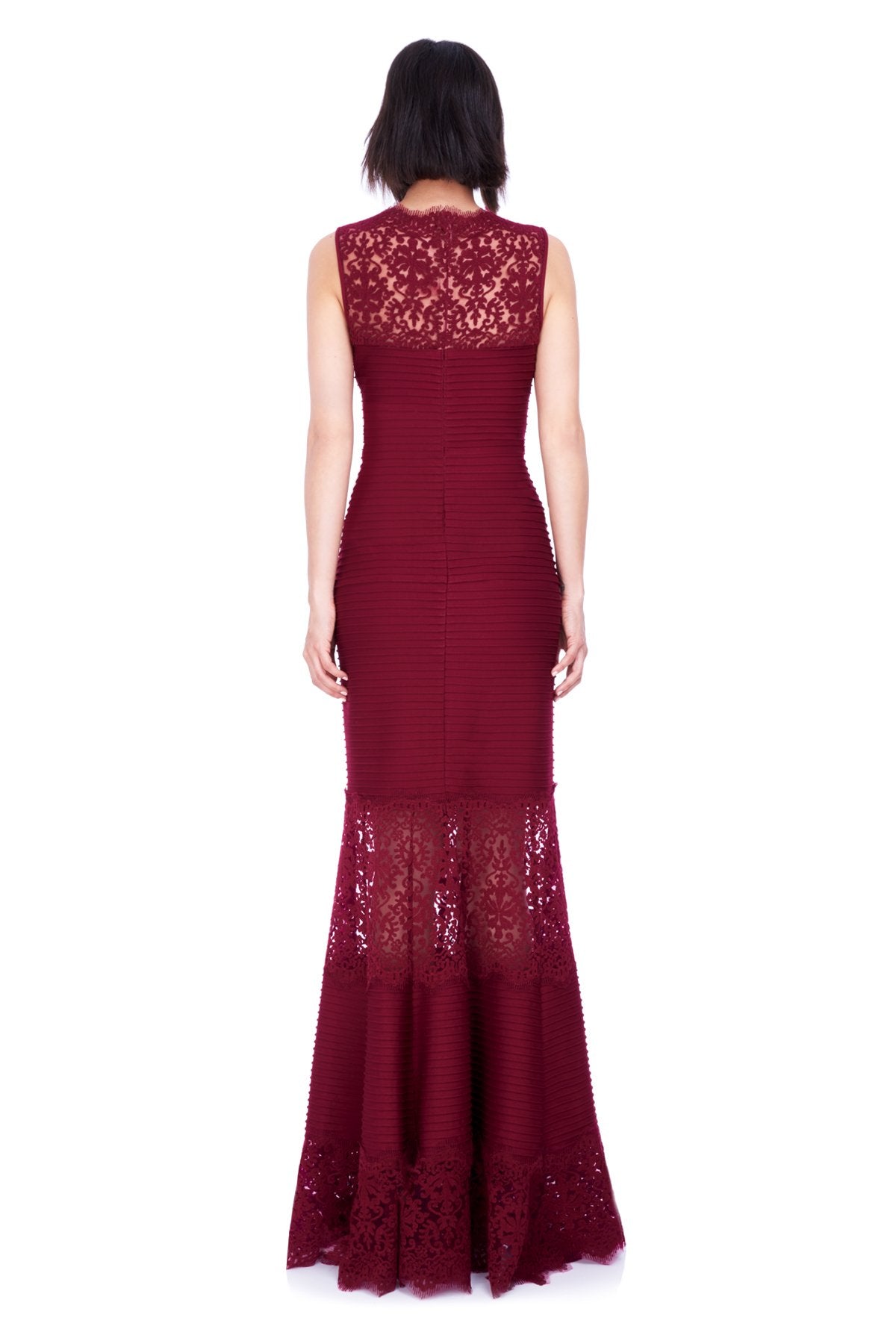 Pintuck Jersey Boatneck Gown – Tadashi Shoji Official Online Boutique