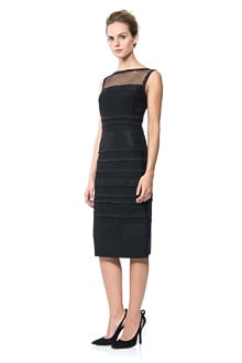 Lace Banded Jersey Sheath